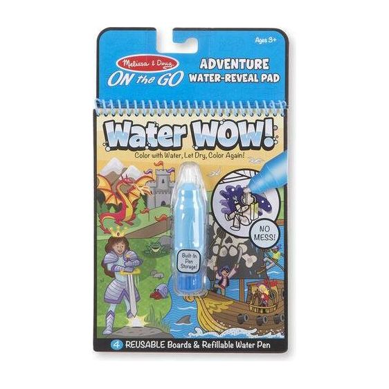 Melissa & Doug Water Wow! Water-Reveal Pad - On the Go Travel Activity - Adventure - BumbleToys - 2-4 Years, 4+ Years, Amazon, Blackboards & Easels, Boys, Girls, Make & Create, OXE