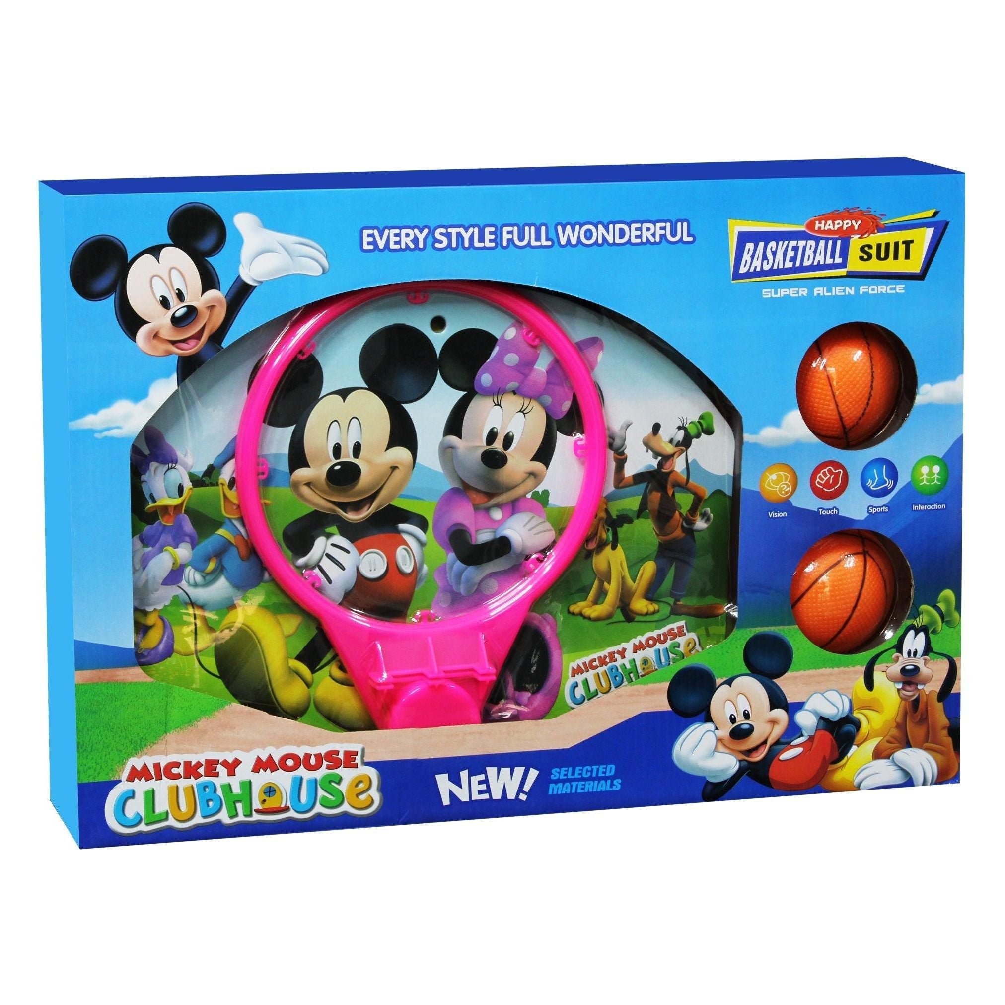 Mickey Mouse Happy Basketball Suit Play Set For Kids - BumbleToys - 4+ Years, 5-7 Years, Basketball, Boys, Girls, Kids Sports & Balls, Mickey Mouse, Toy House