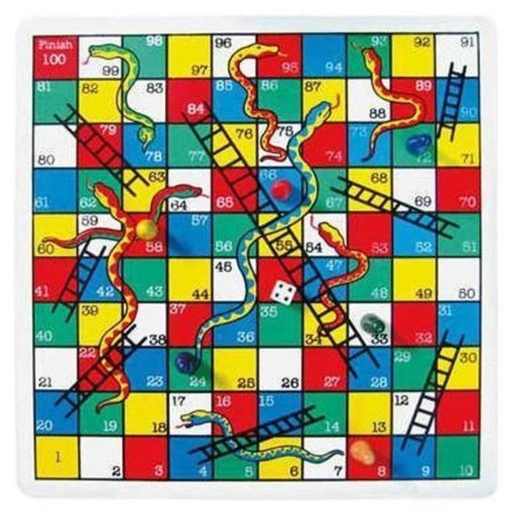 Monopoly 2 In 1 Snake & Ladder Board Game - BumbleToys - 8-13 Years, Card & Board Games, Monopoly, Puzzle & Board & Card Games, Toy Land, Unisex