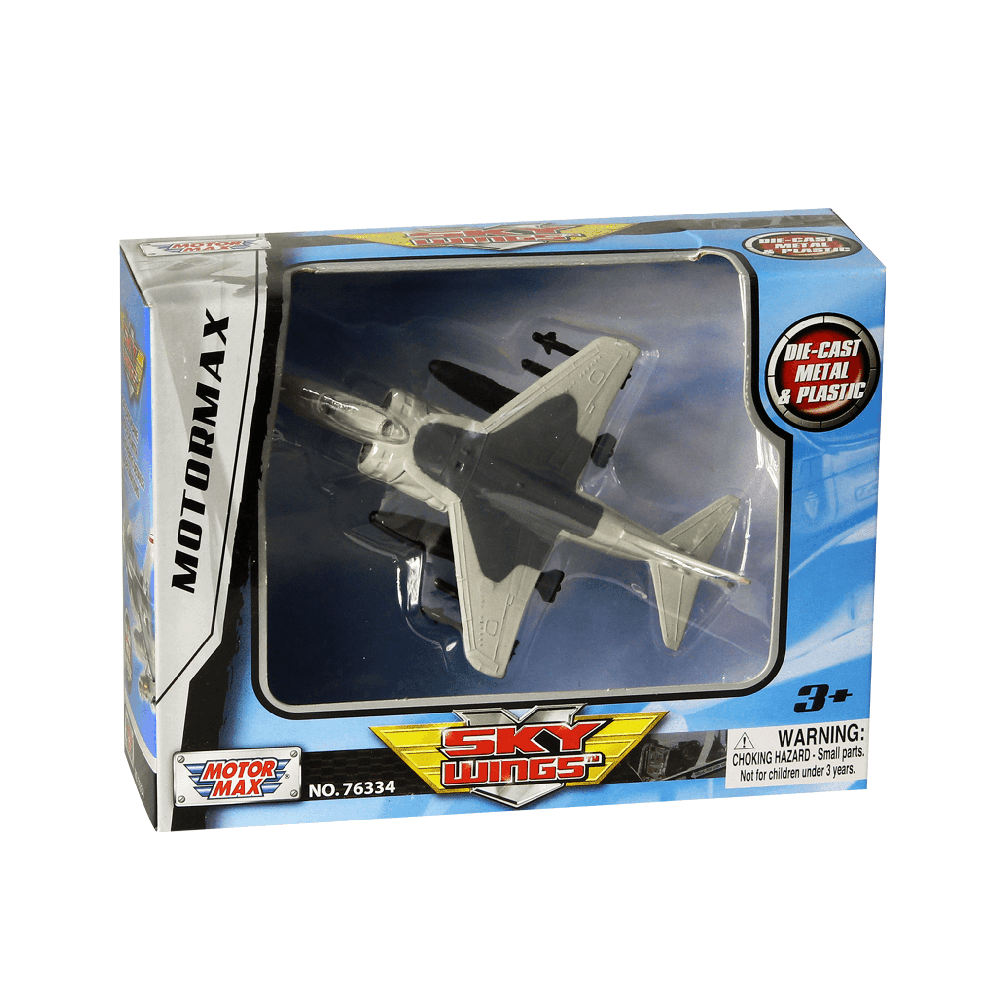 Motor Max 76334 Sky Wings Die Cast Metal And Plastic Plane Style