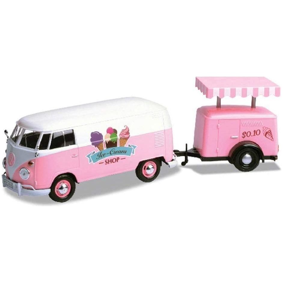 Motor Max Volkswagen Type 2 (T1) Trailer Set Delivery Van + Refrigeration Trailer - BumbleToys - 5-7 Years, Boys, Cecil, Collectible Vehicles