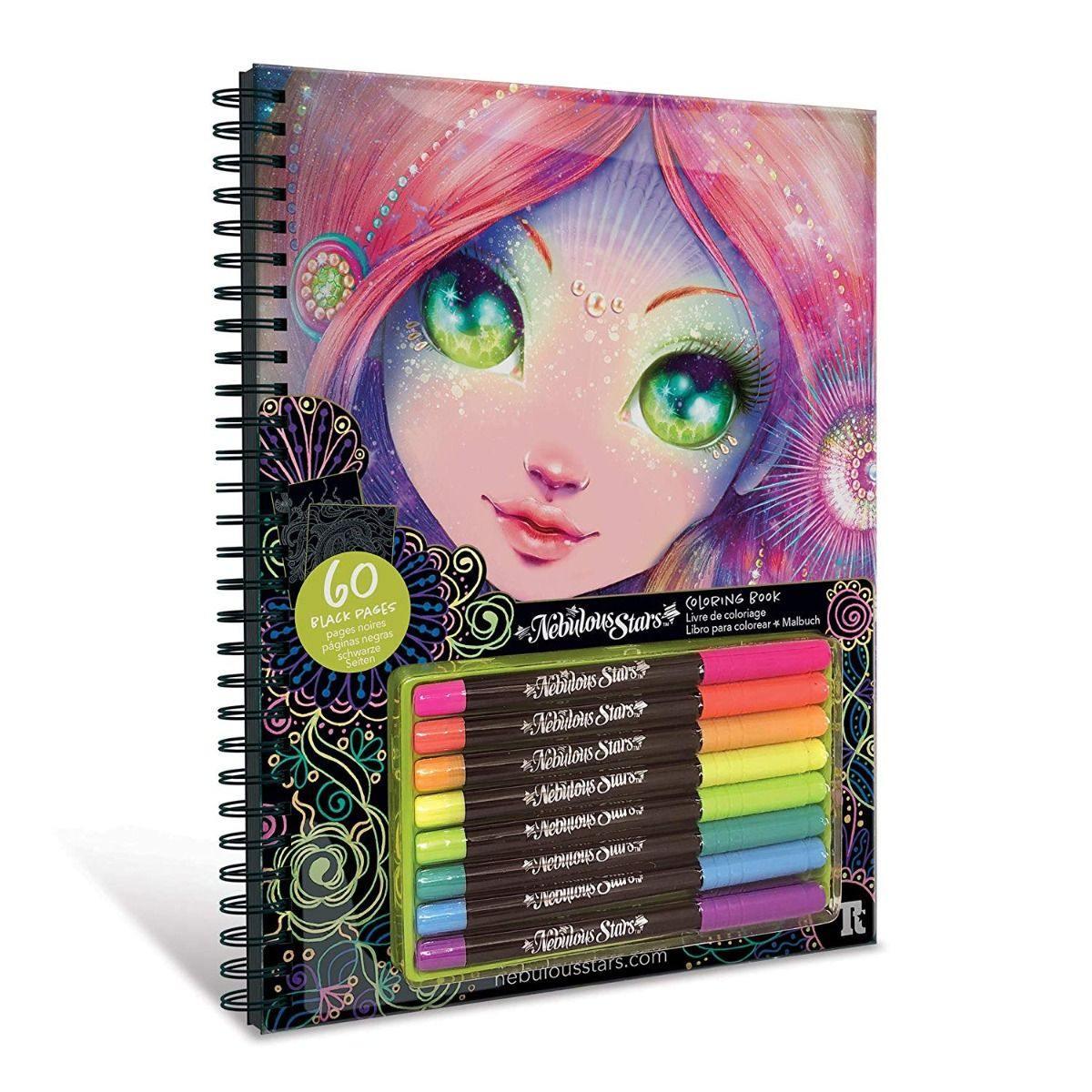 Nebulous Stars Black Pages Coloring Book - BumbleToys - 8-13 Years, Drawing & Painting, Eagle Plus, Girls
