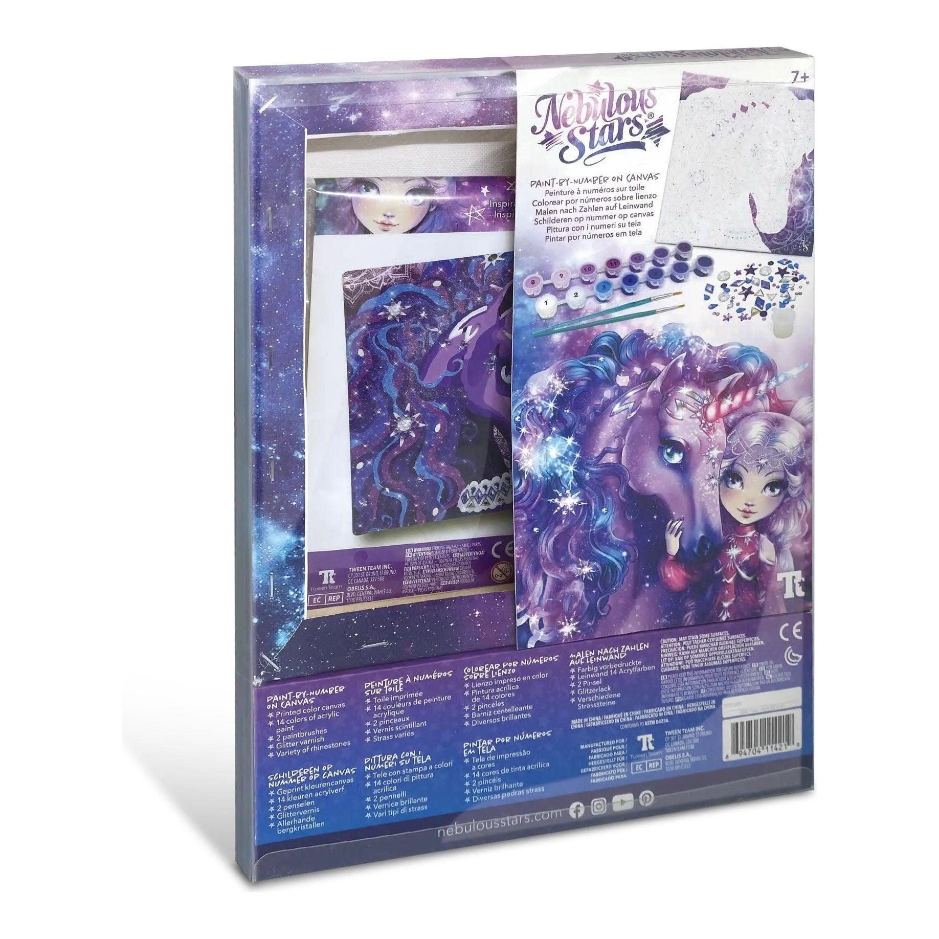 Nebulous Stars Nebulia's Paint By Number On Canvas - BumbleToys - 8+ Years, 8-13 Years, Drawing & Painting, Eagle Plus, Girls, Make & Create, Nebulous Stars