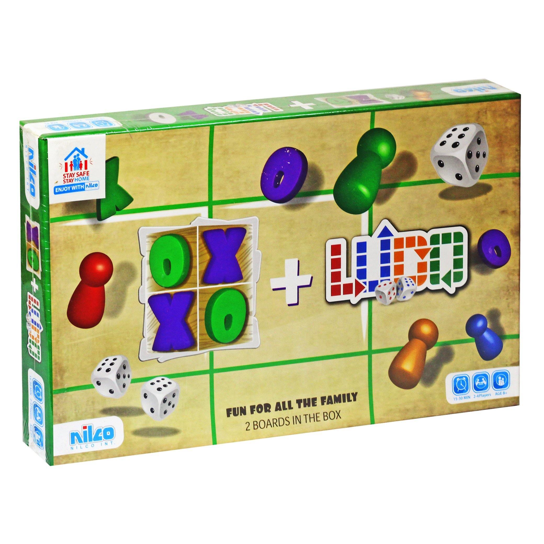 Nilco 0870 Ludo & XO Board Game - BumbleToys - 8-13 Years, Card & Board Games, Nilco, Puzzle & Board & Card Games, Unisex
