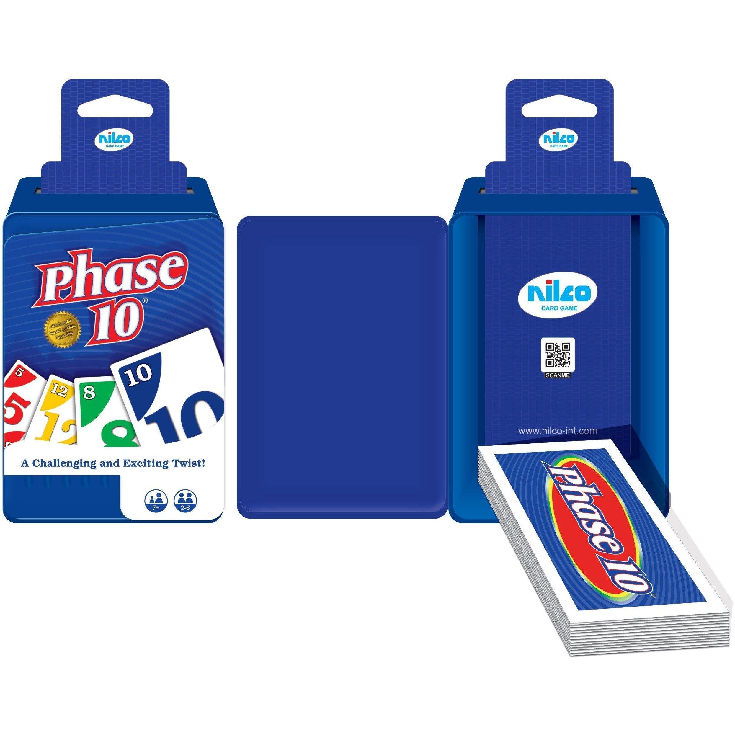 Nilco 11142 Phase 10 Travel Plastic Box Card Game - BumbleToys - 8-13 Years, Card & Board Games, Nilco, Puzzle & Board & Card Games, Unisex