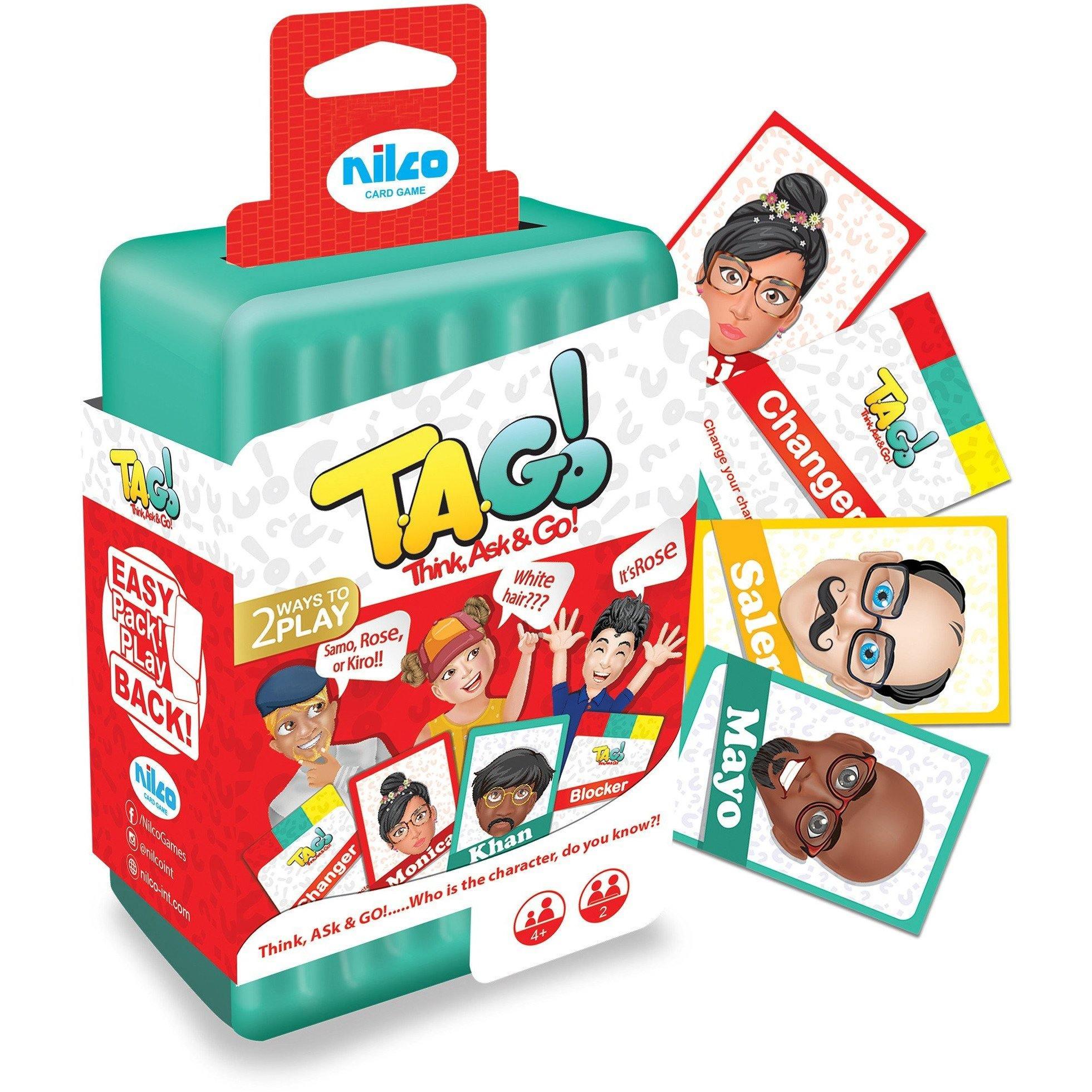 Nilco 1197 TAGO Think Guess Who? , Ask & Go Card Game - BumbleToys - 5-7 Years, Card & Board Games, Nilco, Puzzle & Board & Card Games, Unisex