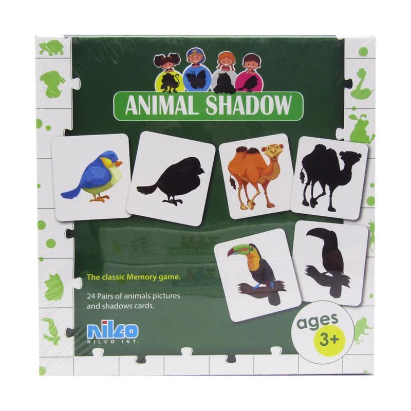 Nilco 20283 Learning The Animals Shadow Match-up Card Game - BumbleToys - 5-7 Years, Card & Board Games, Electronic Learning, Nilco, Puzzle & Board & Card Games, Unisex