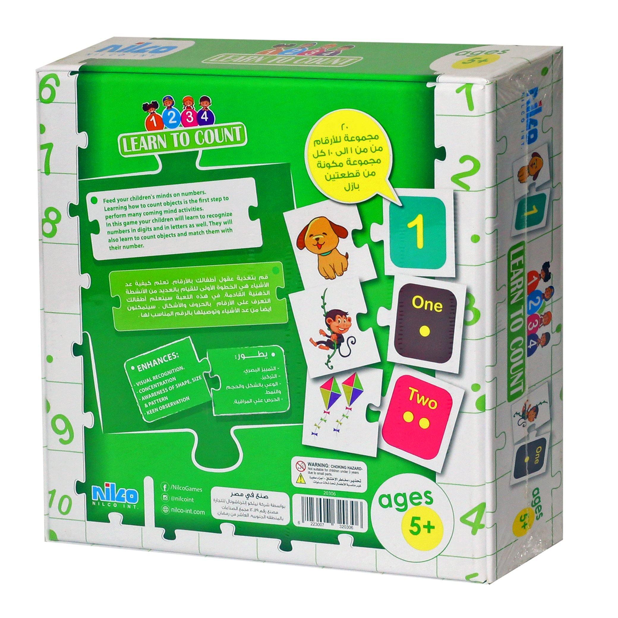 Nilco 20306 Learn To Count Card Game - BumbleToys - 5-7 Years, Card & Board Games, Electronic Learning, Nilco, Puzzle & Board & Card Games, Unisex