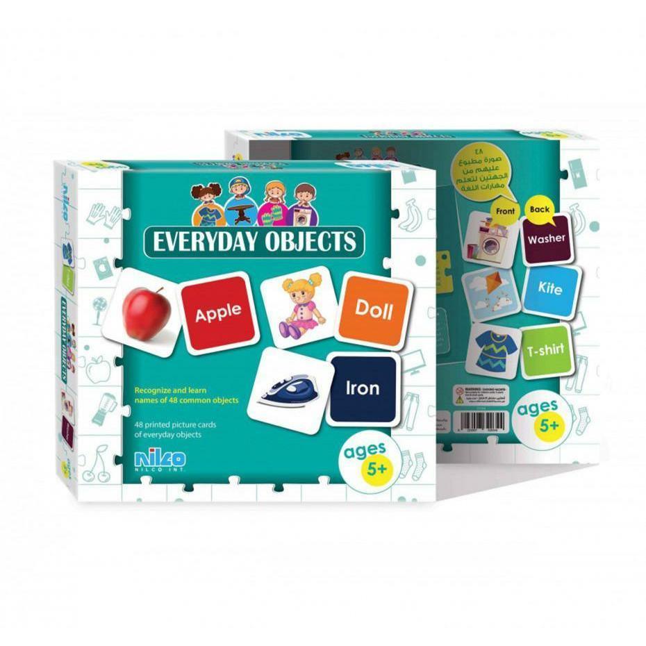 Objects Cards Game Nilco 20344 Learning Everyday Objects Card Game – BumbleToys