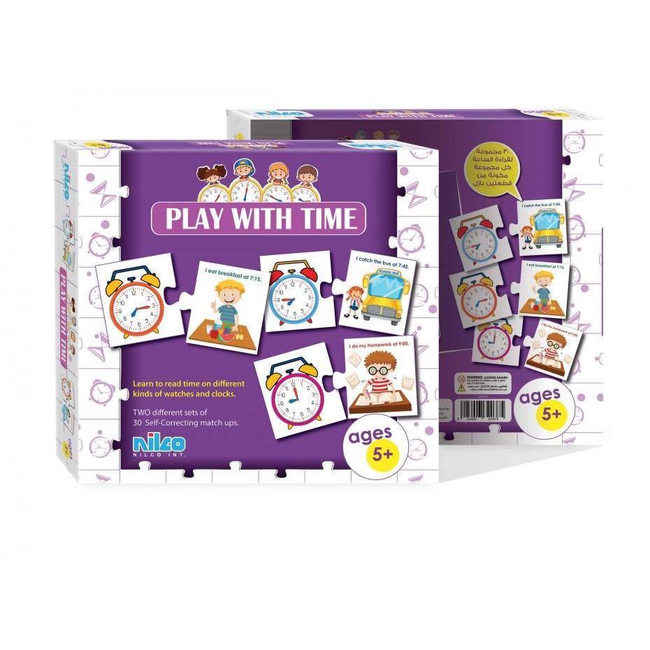 Nilco 20375 Play With Time Card Game - BumbleToys - 5-7 Years, Card & Board Games, Nilco, Puzzle & Board & Card Games, Unisex