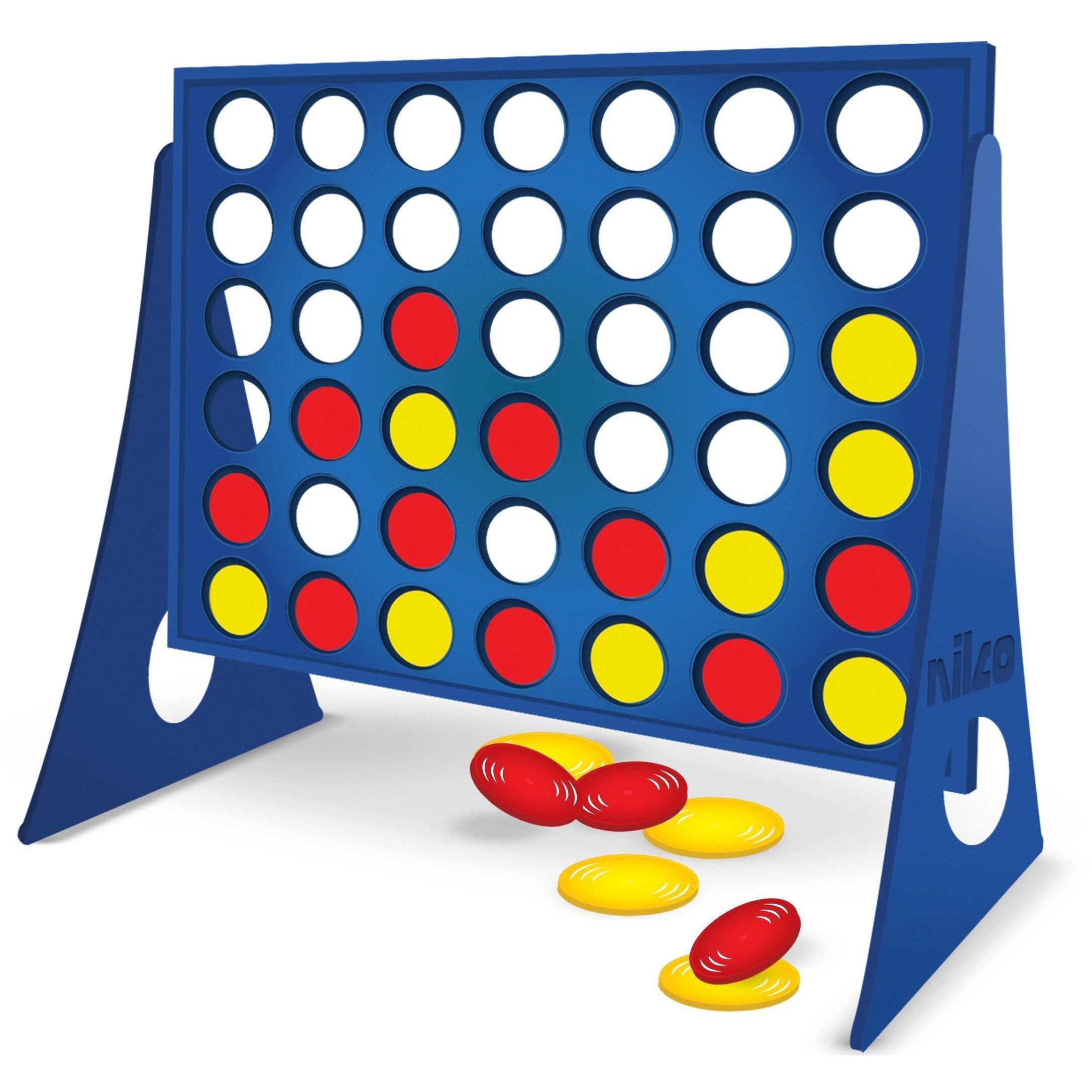 Nilco 4 In A Row Board Game - BumbleToys - 5-7 Years, Card & Board Games, Nilco, Puzzle & Board & Card Games, Unisex