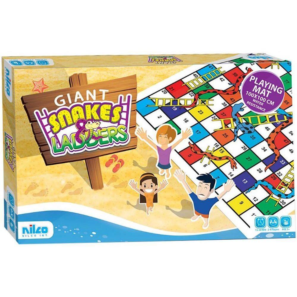 Nilco 68116 Giant Snake And Ladder Board Game - BumbleToys - 5-7 Years, Card & Board Games, Nilco, Puzzle & Board & Card Games, Unisex