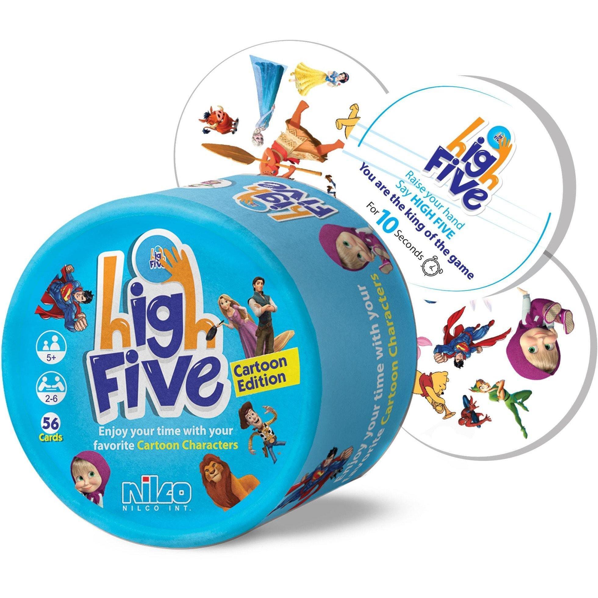 Nilco 7119 High Five Cartoon Edition Card Game - BumbleToys - 5-7 Years, Card & Board Games, Nilco, Puzzle & Board & Card Games, Unisex