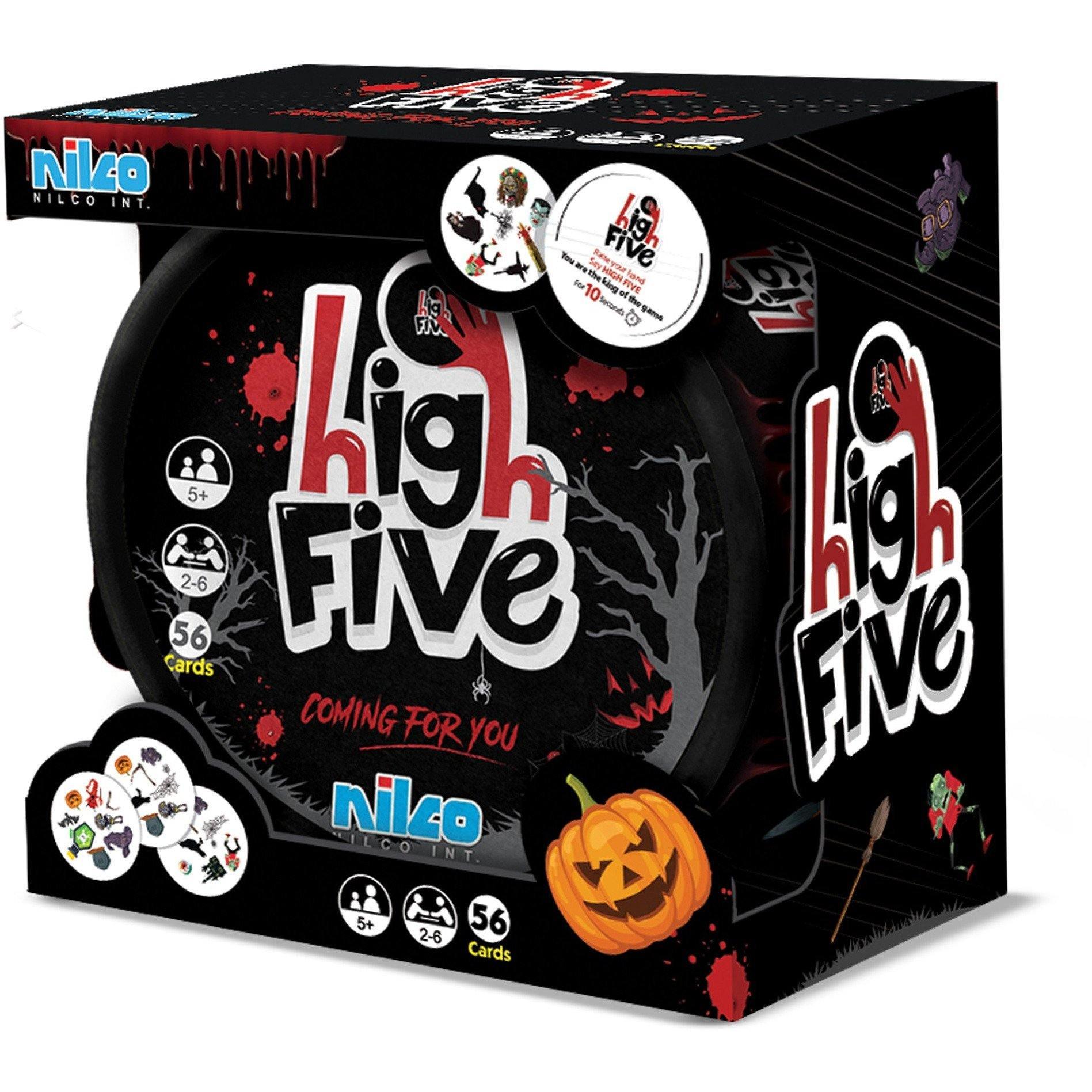 Nilco 9120 High Five Horror Edition Card Game - BumbleToys - 5-7 Years, Card & Board Games, Nilco, Puzzle & Board & Card Games, Unisex