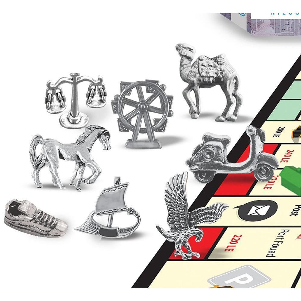 Nilco Egytopoly Monopoly Wooden Board Game, English Edition - 25012 - BumbleToys - 8-13 Years, Card & Board Games, Nilco, Unisex