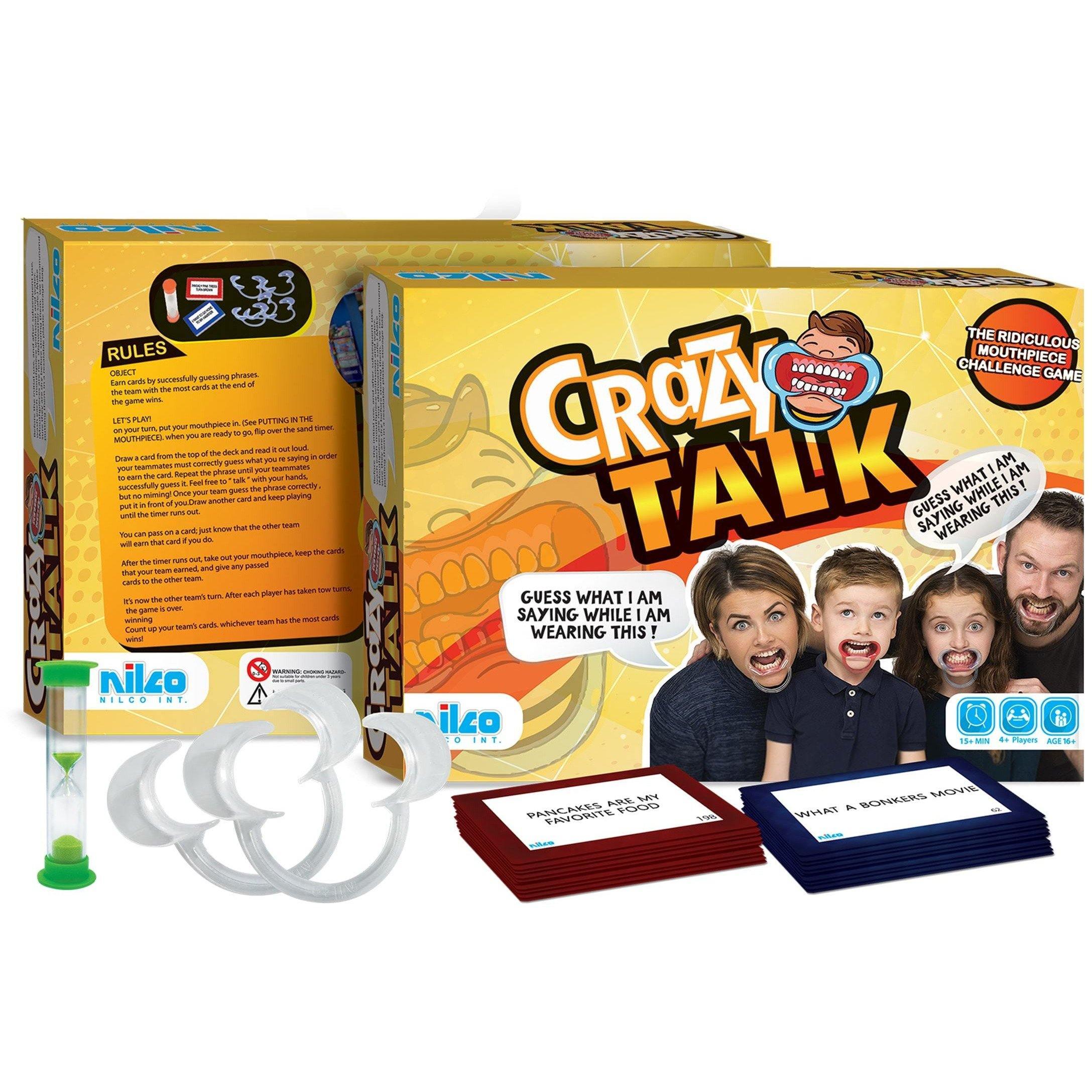 Nilco English 98259 Edition Crazy Talk Card Game - BumbleToys - 14 Years & Up, Card & Board Games, Nilco, Puzzle & Board & Card Games, Unisex