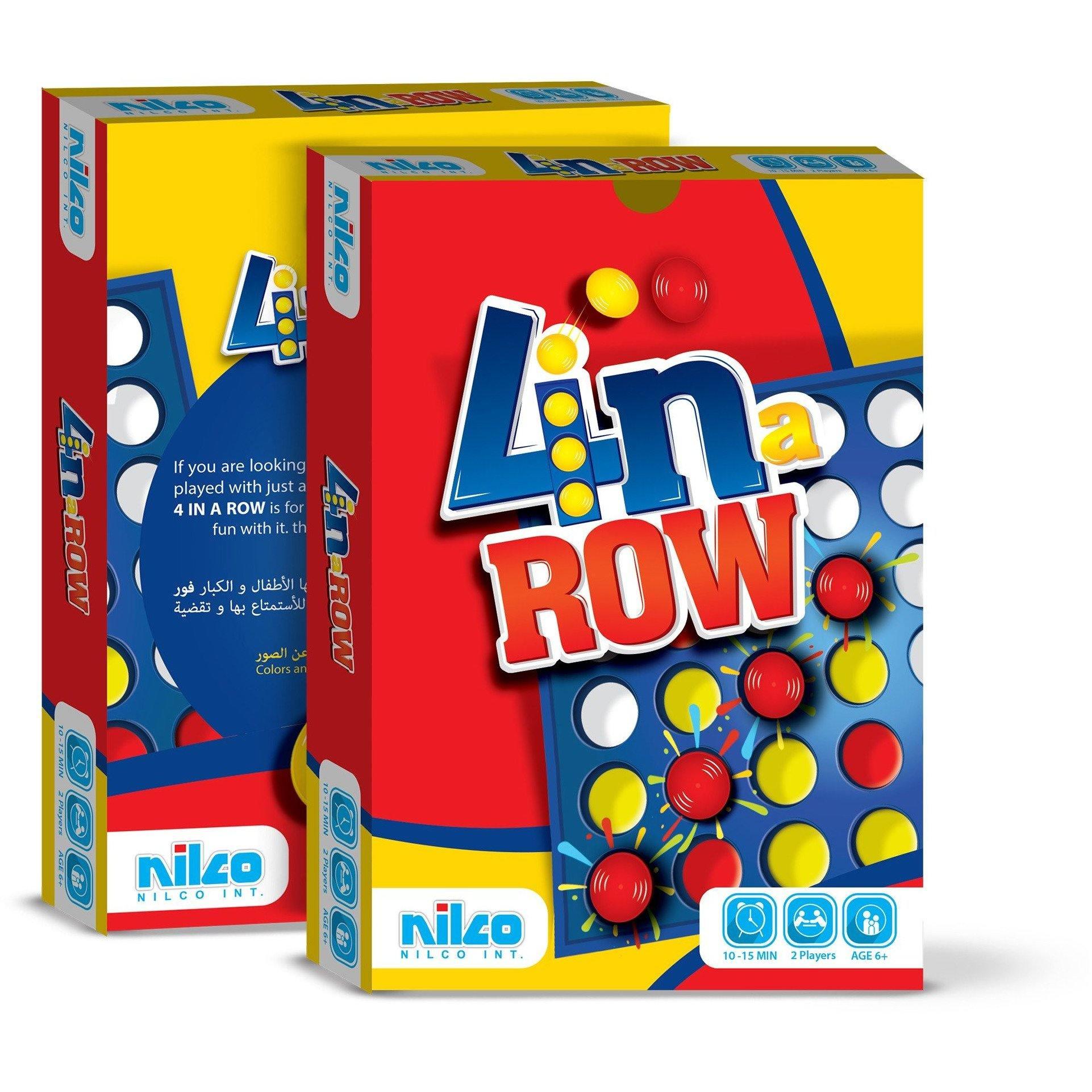 Nilco Mini 4 In A Row Board Game - BumbleToys - 5-7 Years, Boys, Card & Board Games, Nilco, Puzzle & Board & Card Games