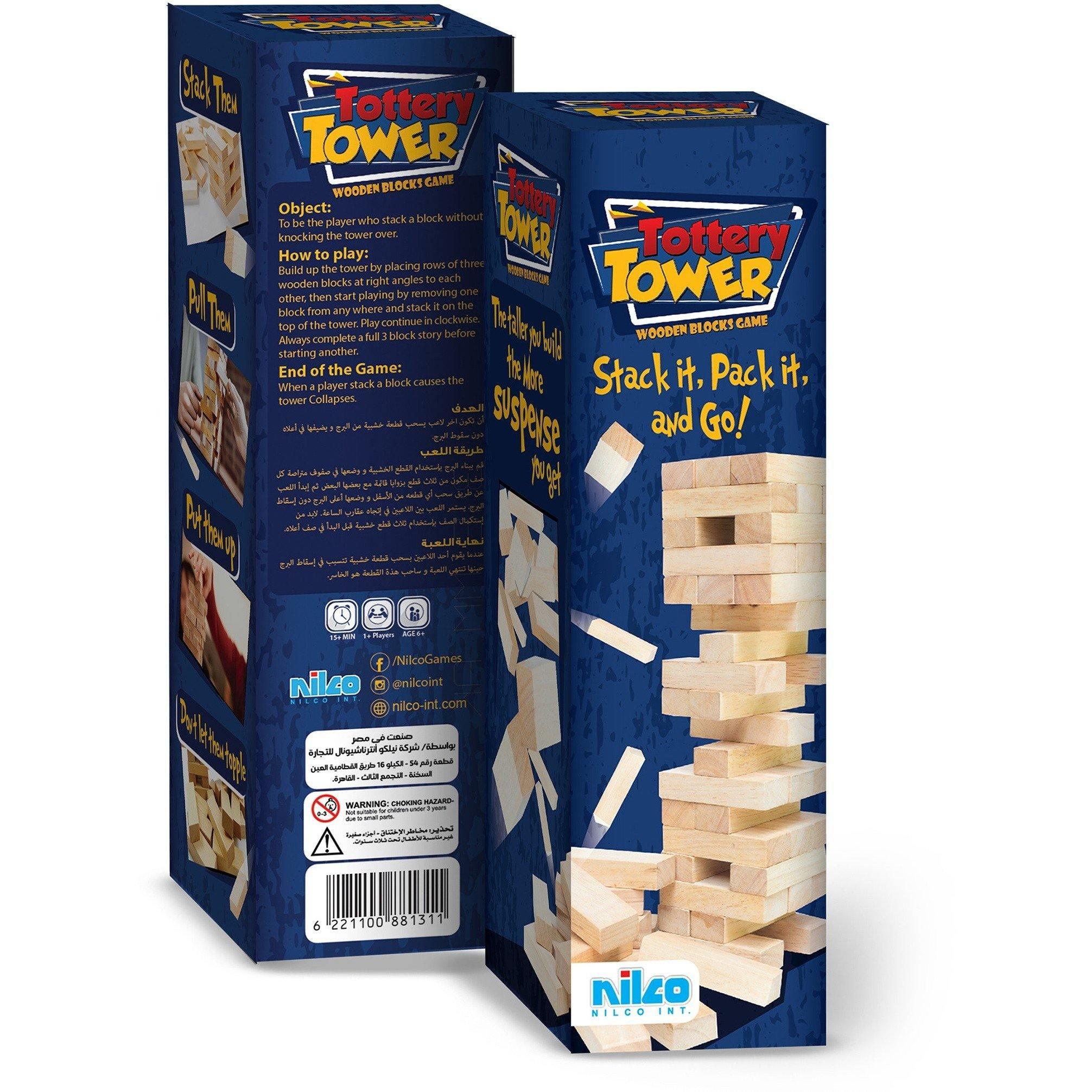Nilco Tottery Tower Board Game - BumbleToys - 5-7 Years, Card & Board Games, Nilco, Puzzle & Board & Card Games, Unisex