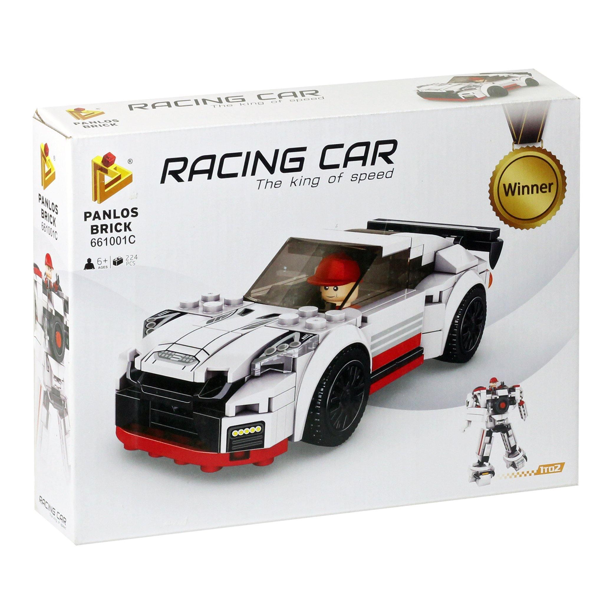 Panlos Brick Racing Car Building Blocks 224 Pieces - BumbleToys - 5-7 Years, Boys, LEGO, Toy Land