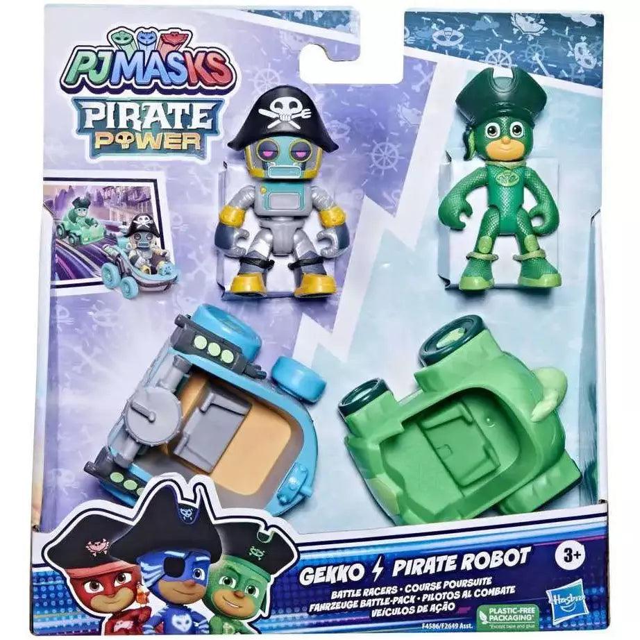 PJ Masks Pirate Power – Gekko & Pirate Robot Battle Racers Preschool Toy, Vehicle and Action Figure Set for Kids Ages 3 and Up - BumbleToys - 5-7 Years, Action Battling, Boys, Catboy, Funday, Pirate Power, Pj Masks