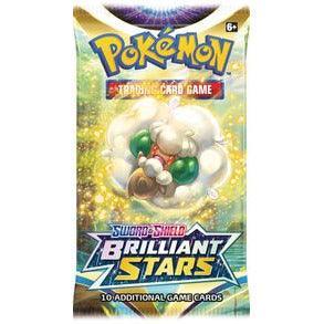 Pokemon Trading Cards Set of 10 Cards - Brilliant Stars (Random Style) - BumbleToys - 14 Years & Up, 8-13 Years, Boys, Card & Board Games, Pokémon, Pre-Order, Puzzle & Board & Card Games