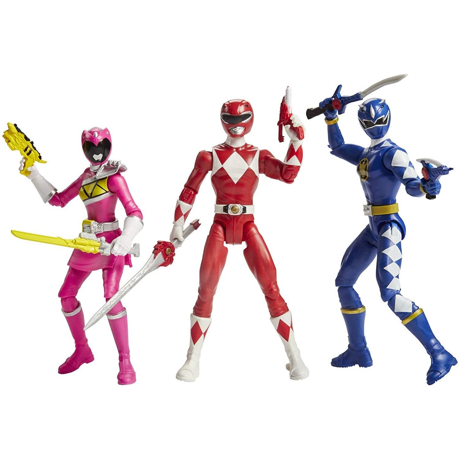 Power Rangers Beast Morphers Special Episode 3-Pack Action Figure Toys Dino Thunder Blue Ranger, Mighty Morphin Red Ranger, Dino Charge Pink Ranger - BumbleToys - 4+ Years, 5-7 Years, Action Figures, Boys, Figures, Hasbro, Power Rangers, Pre-Order