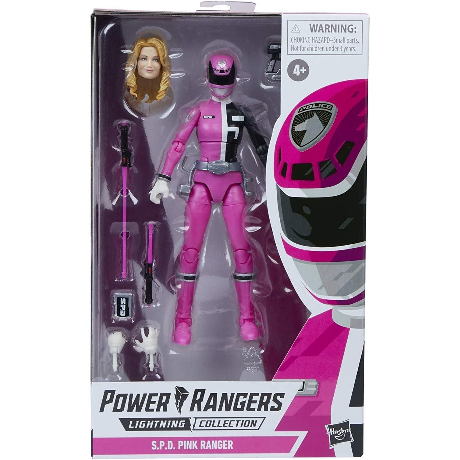 Power Rangers Lightning Collection S.P.D. Pink Ranger 6-Inch Premium Collectible Action Figure - BumbleToys - 5-7 Years, Figures, OXE, Power Rangers