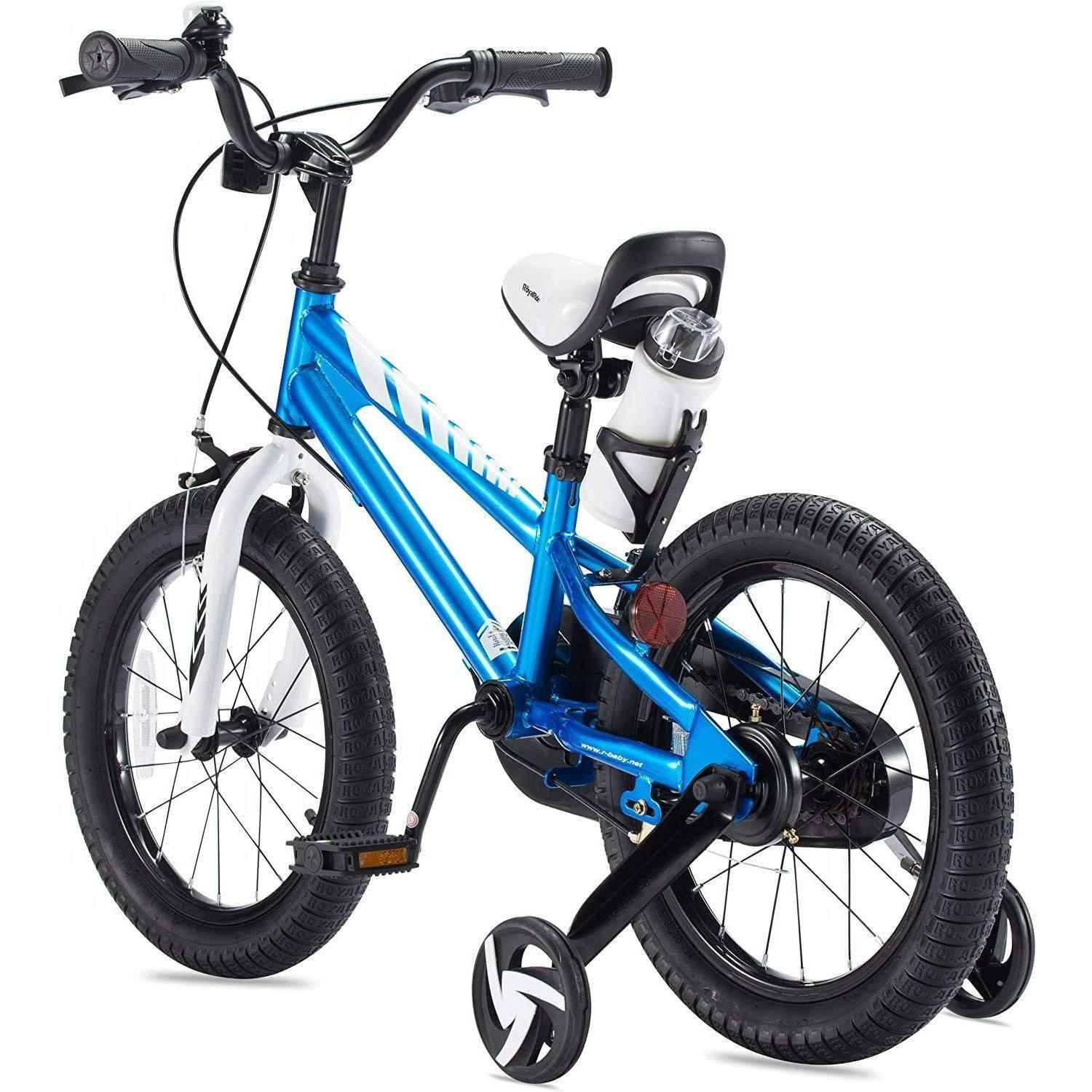 RoyalBaby BMX Freestyle Kids Bike for Boys and Girls, Dual Hand Brakes 16 inch Blue - BumbleToys - 4+ Years, 5-7 Years, Bike, Unisex