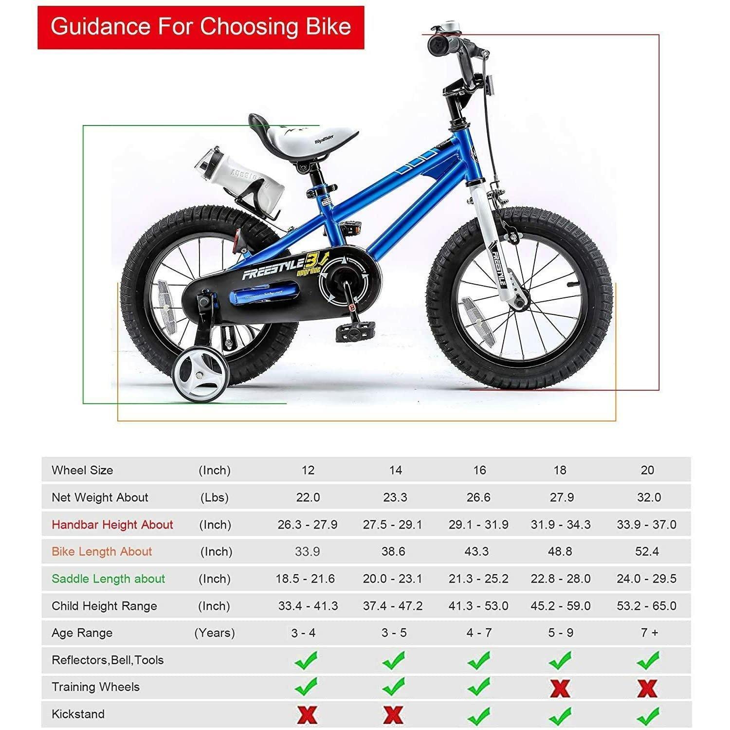 RoyalBaby BMX Freestyle Kids Bike for Boys and Girls, Dual Hand Brakes 16 inch Blue - BumbleToys - 4+ Years, 5-7 Years, Bike, Unisex
