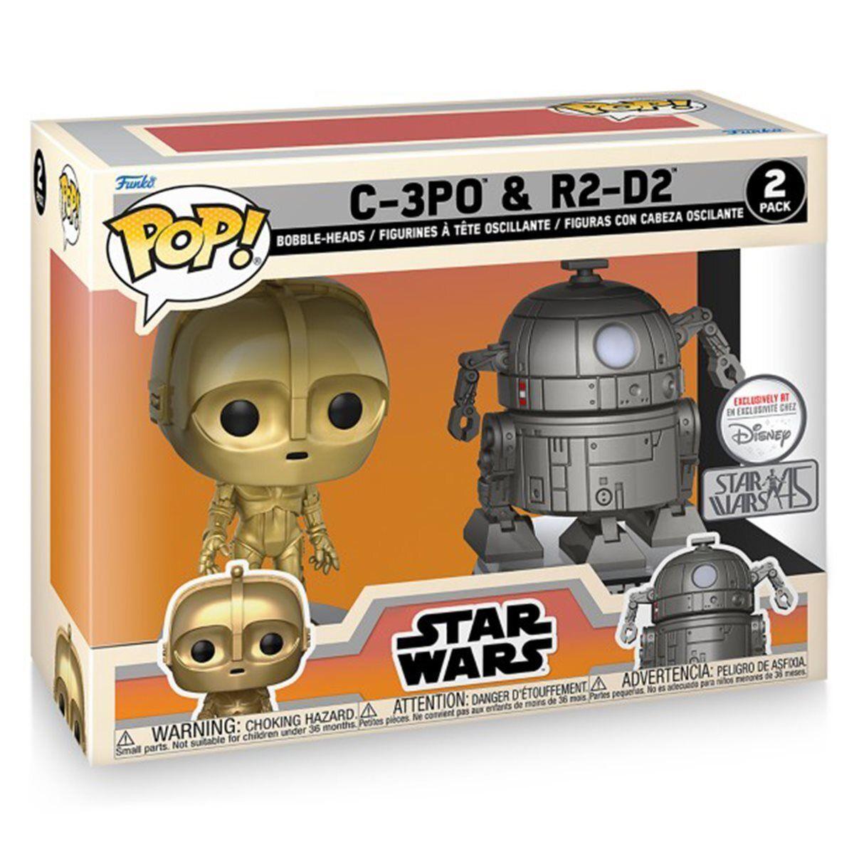 Funko POP! Star Wars C-3PO and R2-D2 Concept Series 2 Pack Bobble Heads Vinyl Figures - BumbleToys - 18+, Boys, Characters, OXE, Pre-Order, star wars