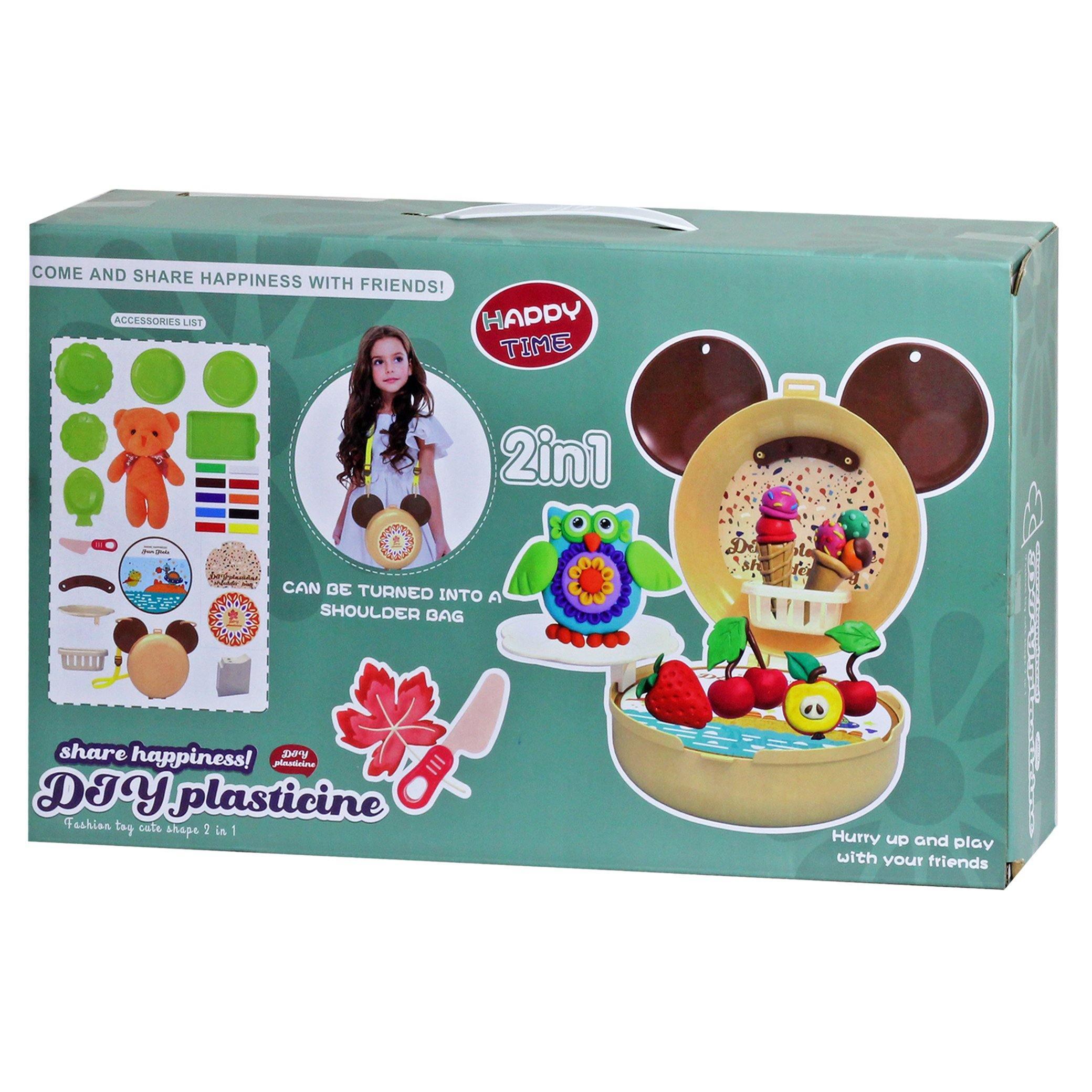 Shoulder Bag & Storage Box DIY Plasticine 25 Pieces - BumbleToys - 5-7 Years, Kitchen & Play Sets, Toy House, Unisex