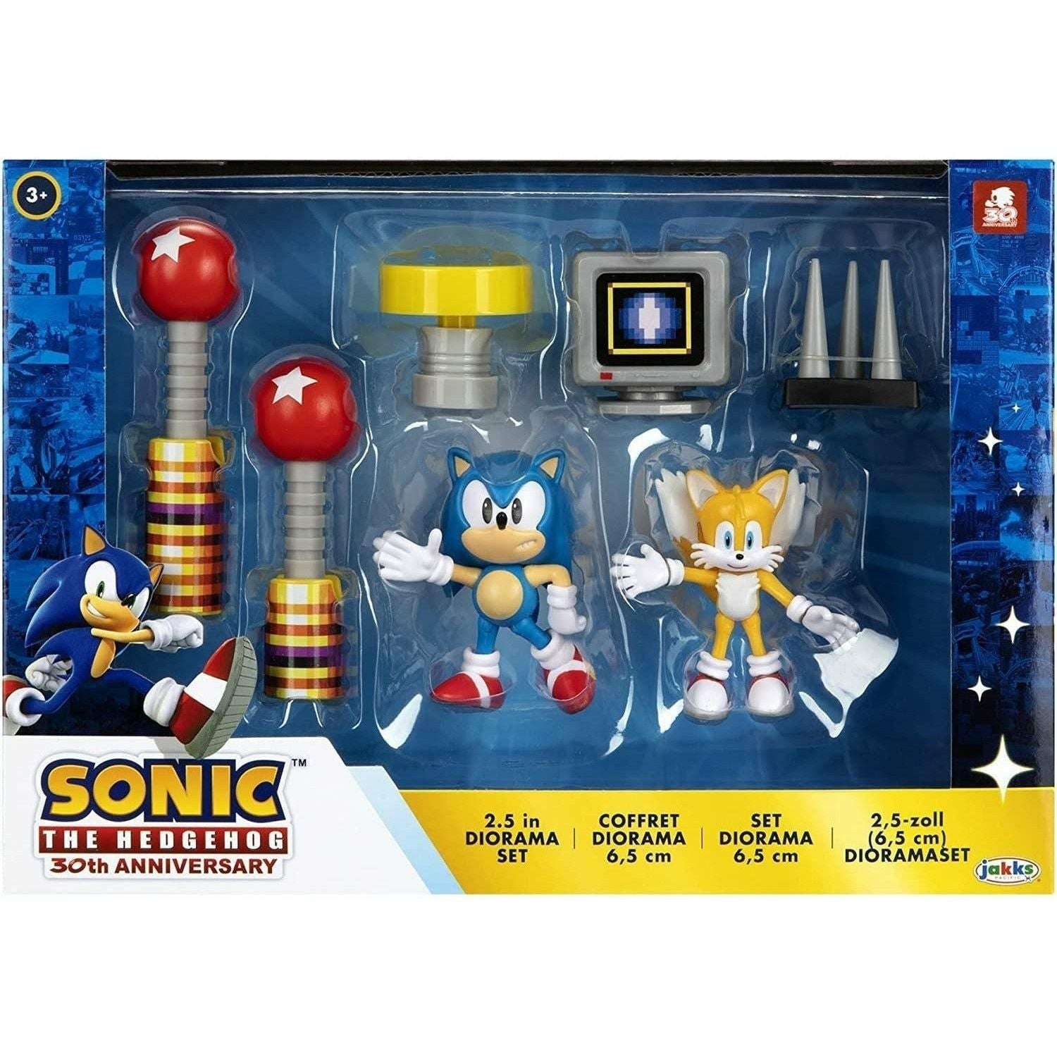 Sonic The Hedgehog 2.5-Inch Action Figure Diorama Set - BumbleToys - 5-7 Years, 8-13 Years, Action Figures, Boys, Characters, Clearance, Girls, OXE, Pre-Order, Sonic