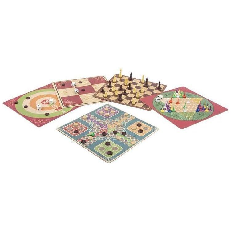 Spin Master 101 Classic Board Games Set - BumbleToys - 8-13 Years, Arabic Triangle Trading, Card & Board Games, Chess, Puzzle & Board & Card Games, Unisex