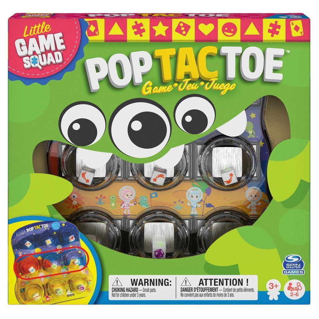 Spin Master Game Squad Pop Tac Toe Popper Board Game - BumbleToys - 5-7 Years, Arabic Triangle Trading, Card & Board Games, Puzzle & Board & Card Games, Unisex