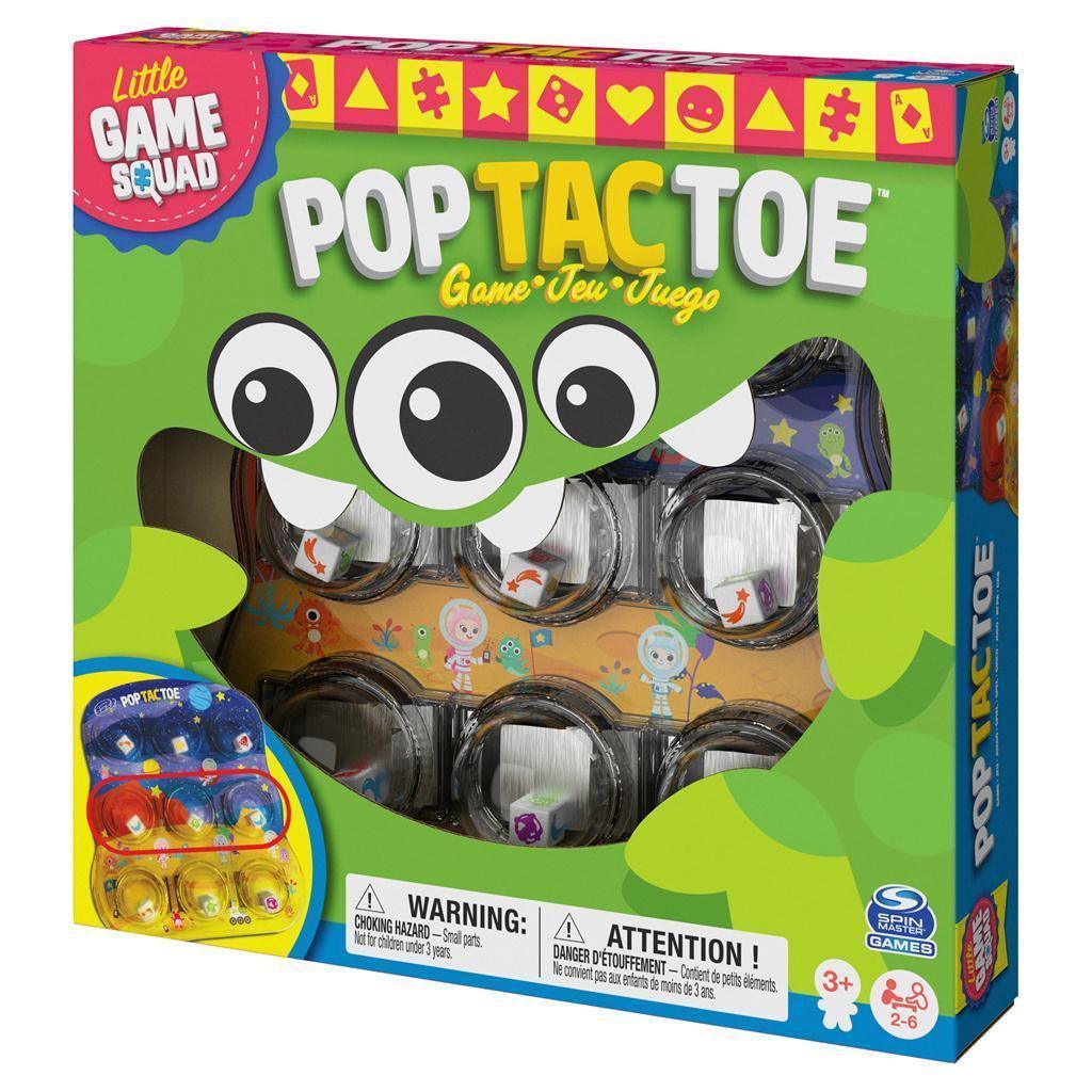 Spin Master Game Squad Pop Tac Toe Popper Board Game - BumbleToys - 5-7 Years, Arabic Triangle Trading, Card & Board Games, Puzzle & Board & Card Games, Unisex