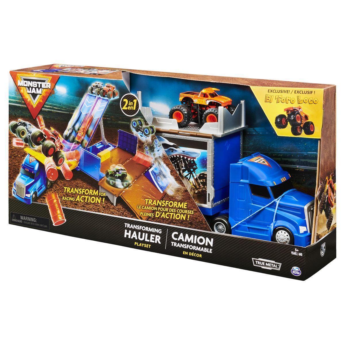 Spin Master Monster Jam 2 In 1 Transforming Hauler Playset BumbleToys spin-master-monster-jam-2-in-1-transforming-hauler-playset-bumbletoys