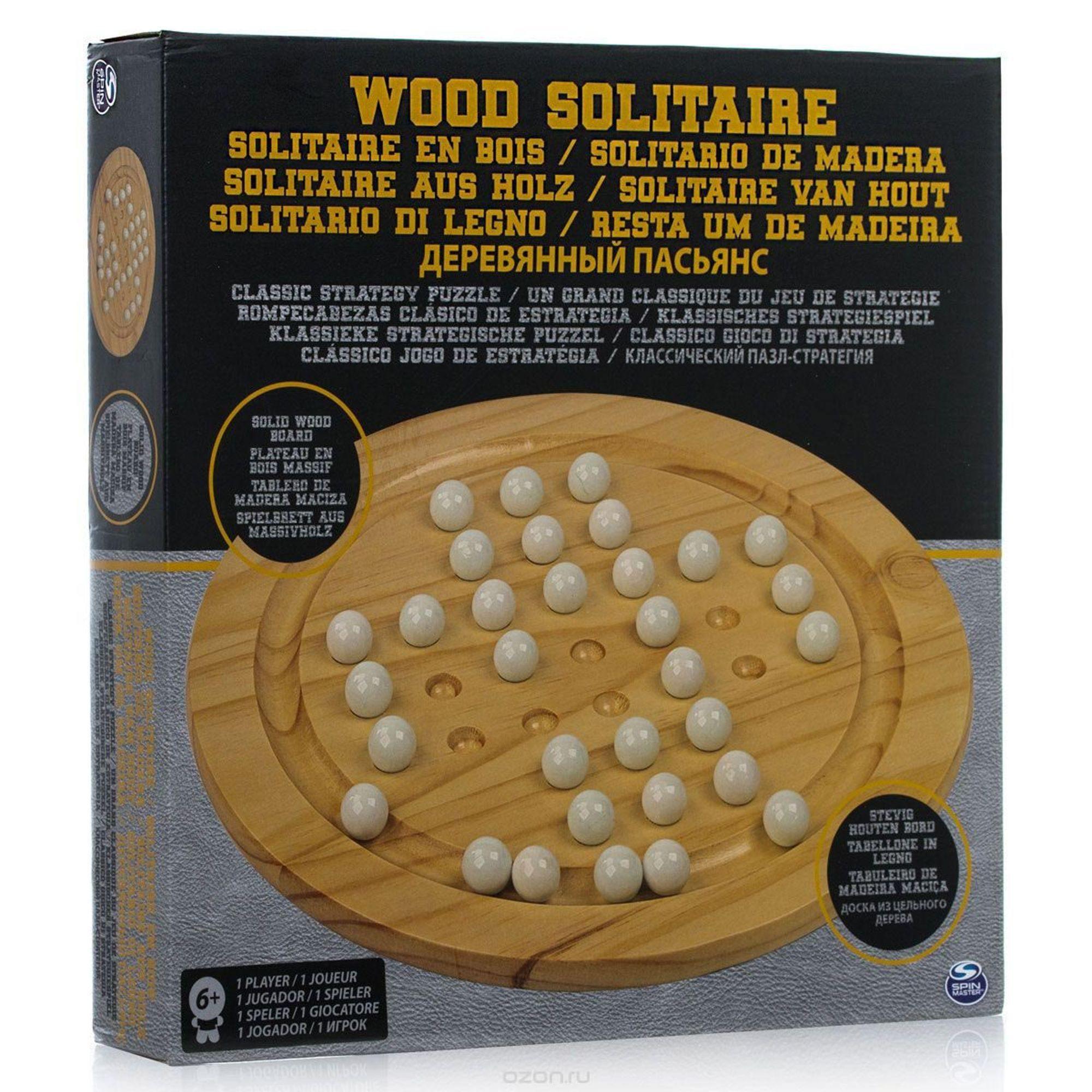 Spin Master Solitario Classic Board Game - BumbleToys - 8-13 Years, Arabic Triangle Trading, Card & Board Games, Chess, Puzzle & Board & Card Games, Unisex