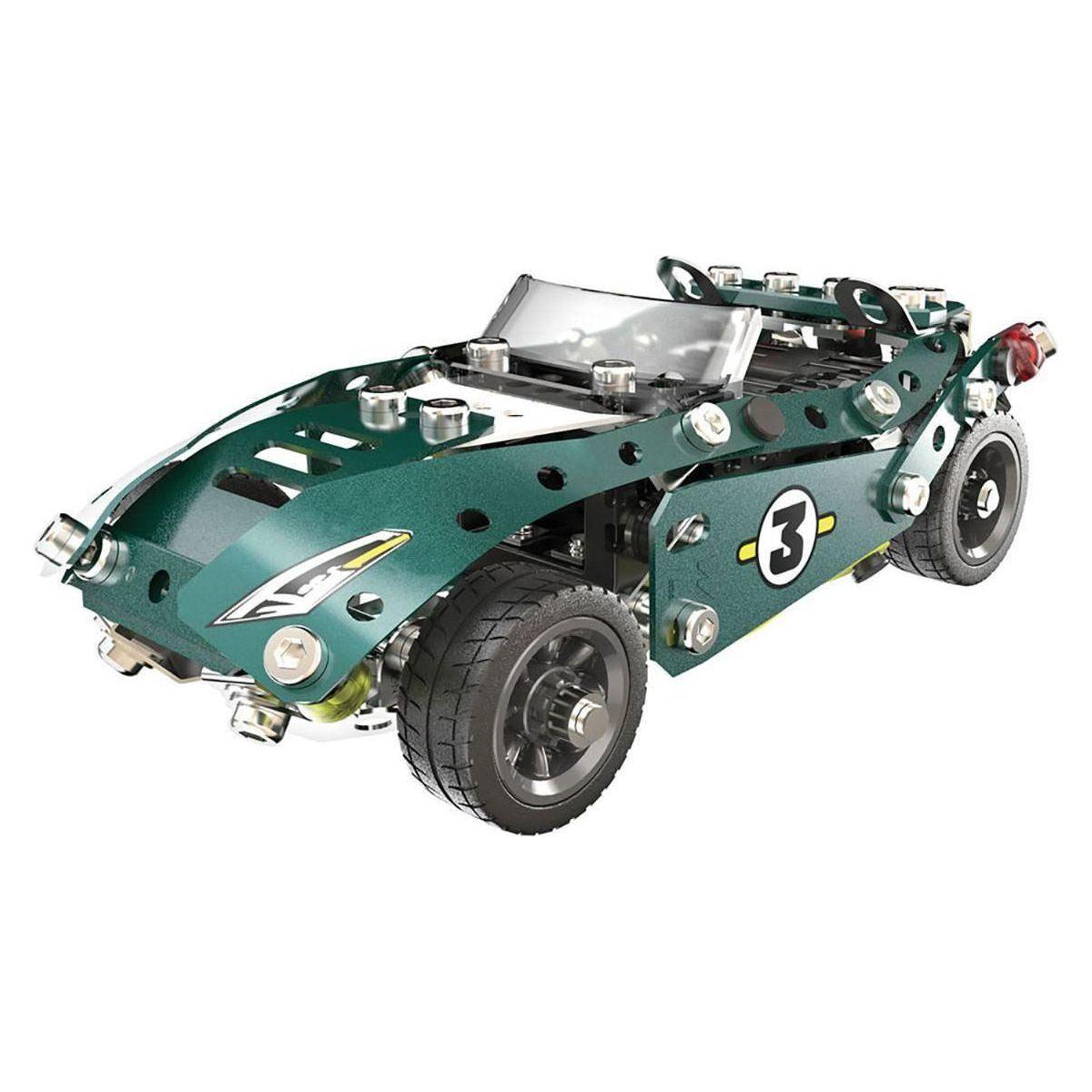 Spin Master STEAM 5 In 1 Meccano - Roadster Pull Back Car - BumbleToys - 8-13 Years, Arabic Triangle Trading, Boys, Meccano