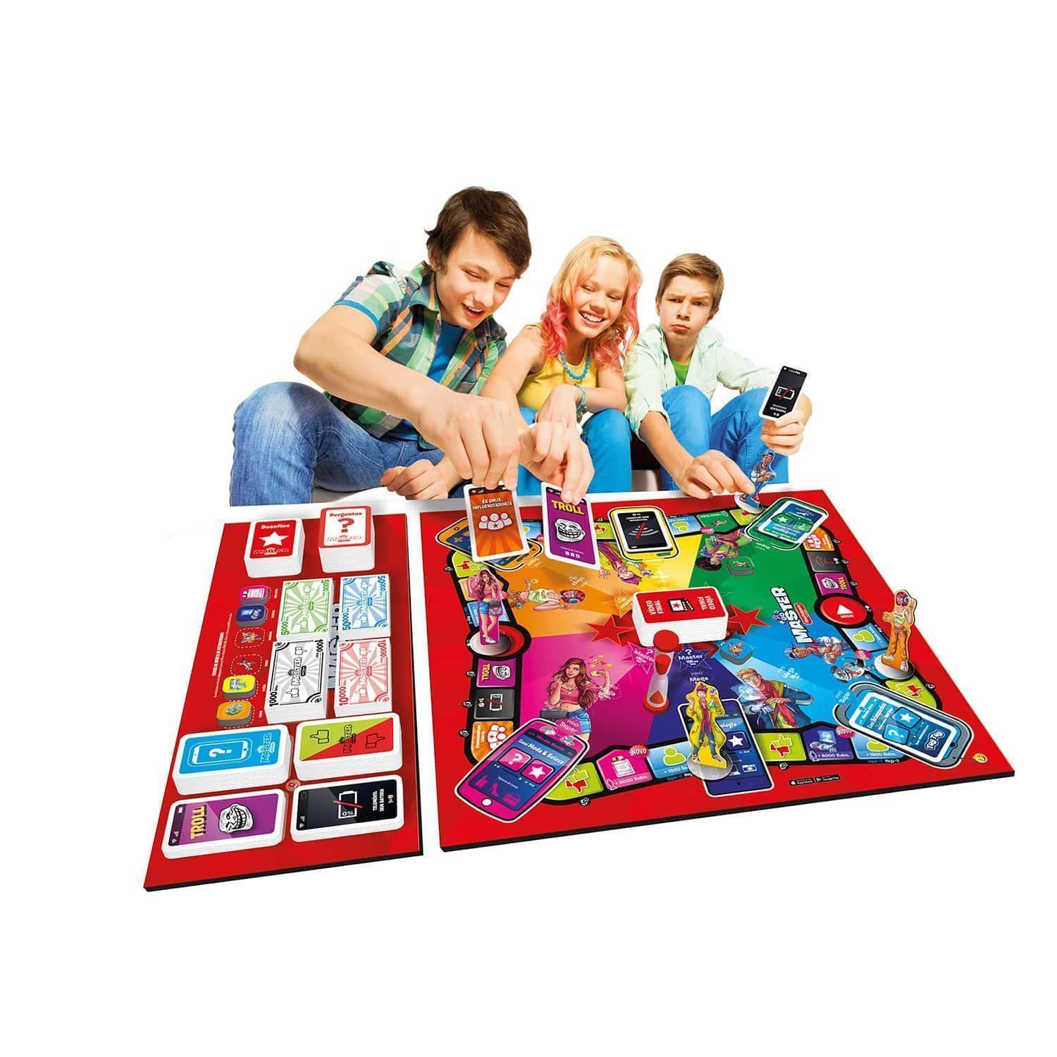 Spin Master Youtubers Edition Trivia Board Game - BumbleToys - 5-7 Years, Arabic Triangle Trading, Card & Board Games, Puzzle & Board & Card Games, Unisex