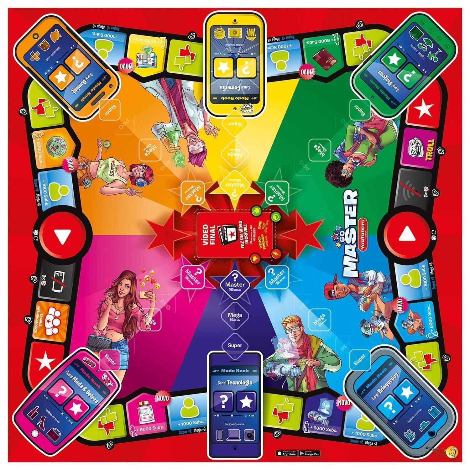 Spin Master Youtubers Edition Trivia Board Game - BumbleToys - 5-7 Years, Arabic Triangle Trading, Card & Board Games, Puzzle & Board & Card Games, Unisex