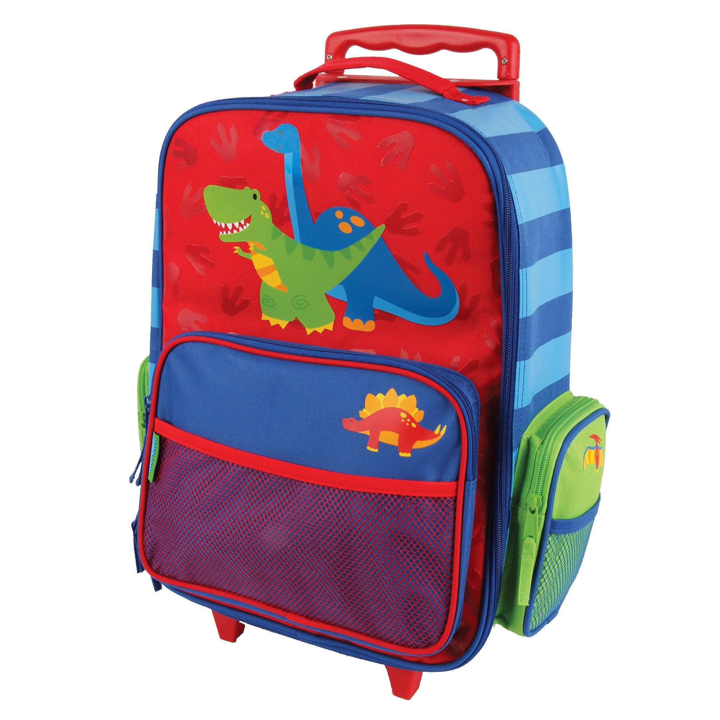 Stephen Joseph Classic Rolling Luggage 18 inch Dino - BumbleToys - 5-7 Years, Backpack, Boys, Cecil, Pre-Order, School Supplies
