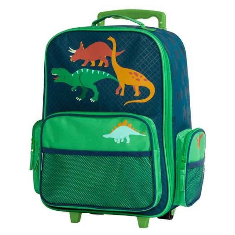 Stephen Joseph Classic Rolling Luggage 18 Inch Dinosaurs - BumbleToys - 5-7 Years, Backpack, Boys, Cecil, Pre-Order, School Supplies