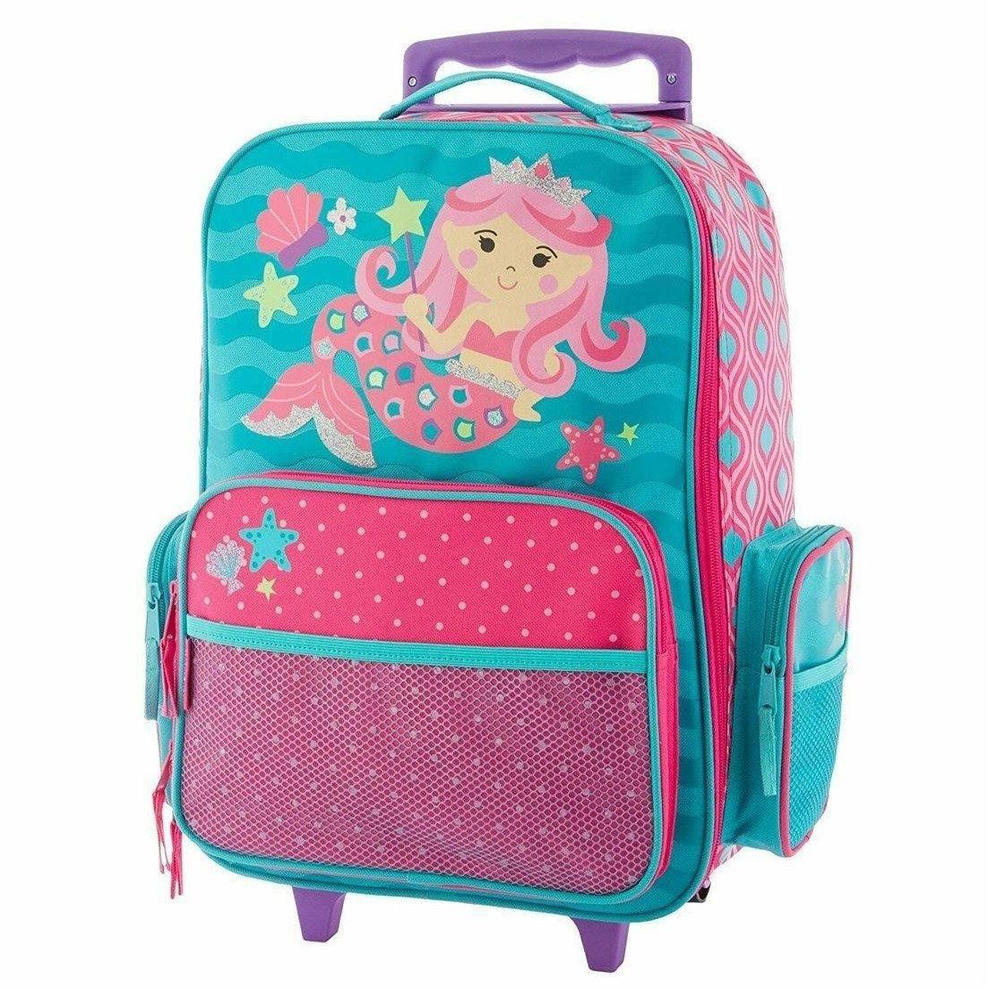 Stephen Joseph Classic Rolling Luggage 18 inch Mermaid - BumbleToys - 5-7 Years, Backpack, Cecil, Girls, Pre-Order, School Supplies