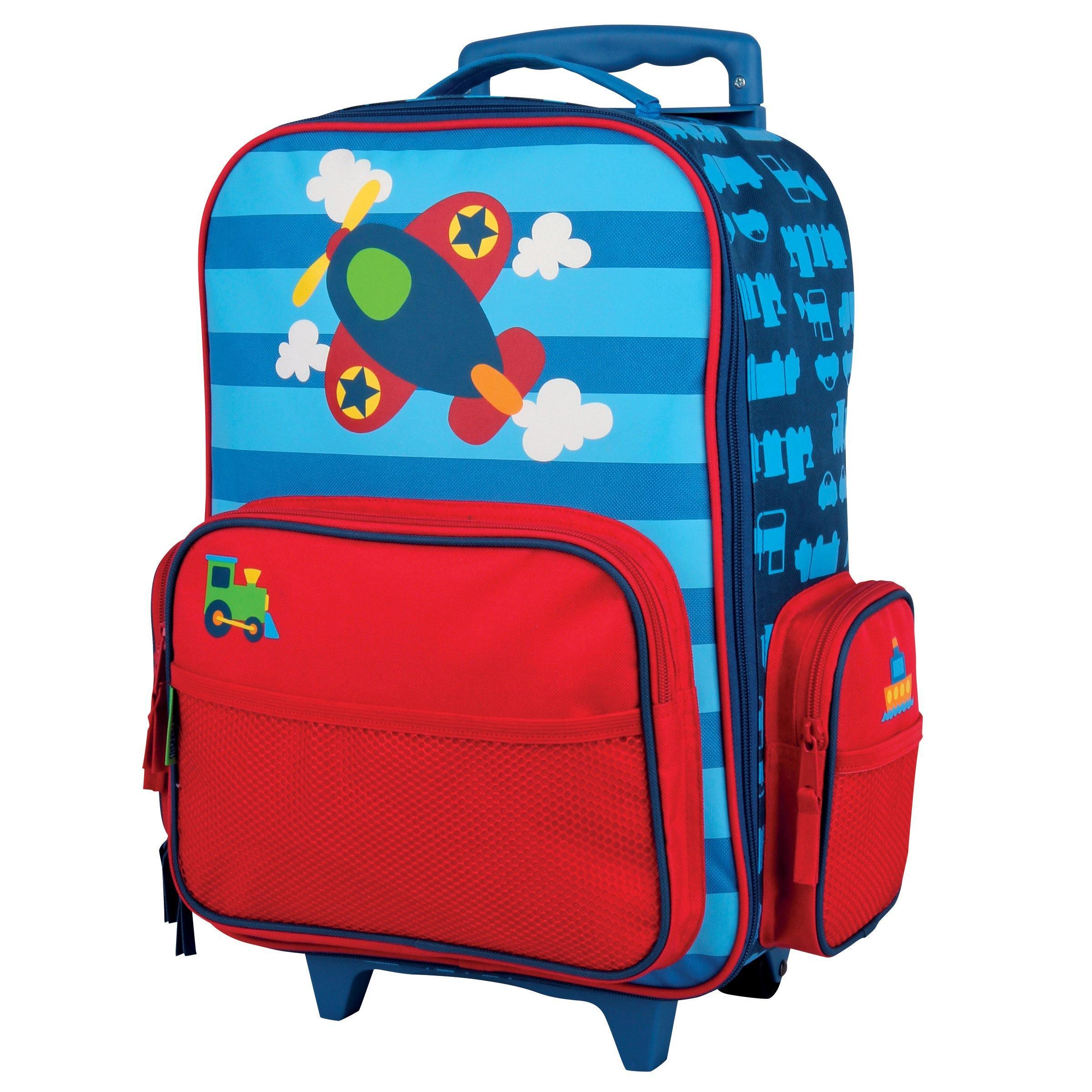 Stephen Joseph Classic Rolling Luggage Airplane - BumbleToys - 5-7 Years, Backpack, Boys, Cecil, Pre-Order, School Supplies