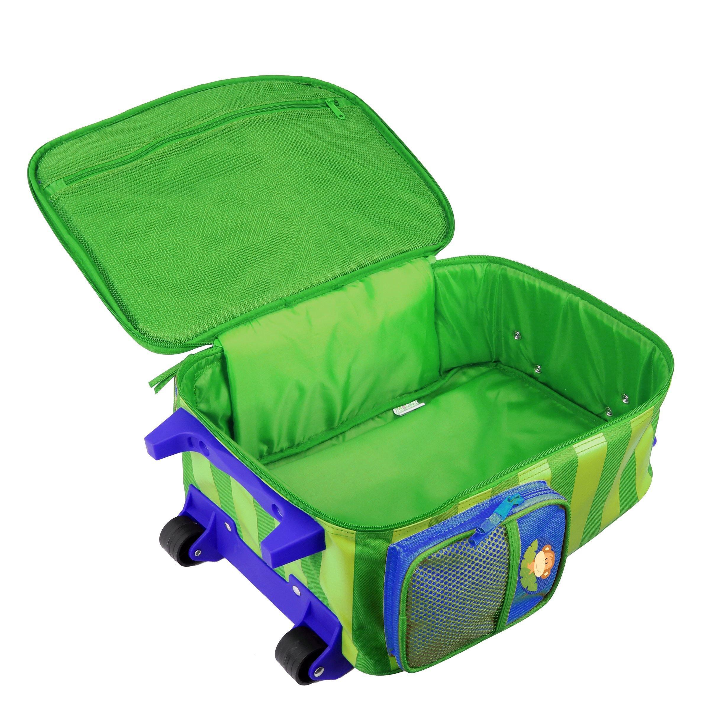 Stephen Joseph Classic Rolling Luggage Monkey - BumbleToys - 5-7 Years, Backpack, Boys, Cecil, Pre-Order, School Supplies, Stephen Joseph 2023
