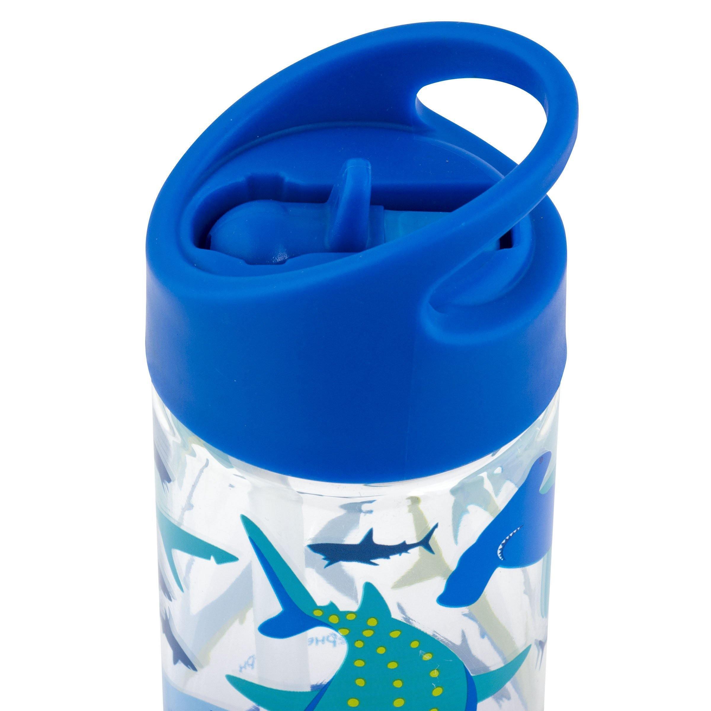Stephen Joseph Flip Top Bottle Shark - BumbleToys - 5-7 Years, Cecil, Girls, School Supplies, Water Bottle