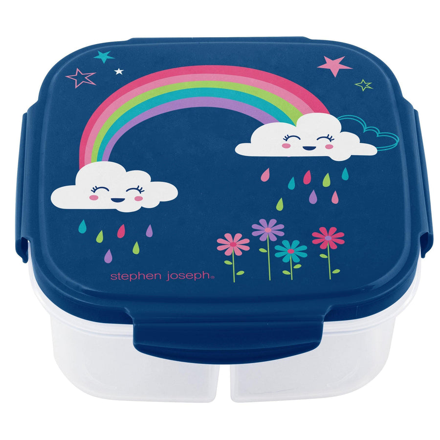 Stephen Joseph Snack Box with Built-In Ice Pack – Rainbow