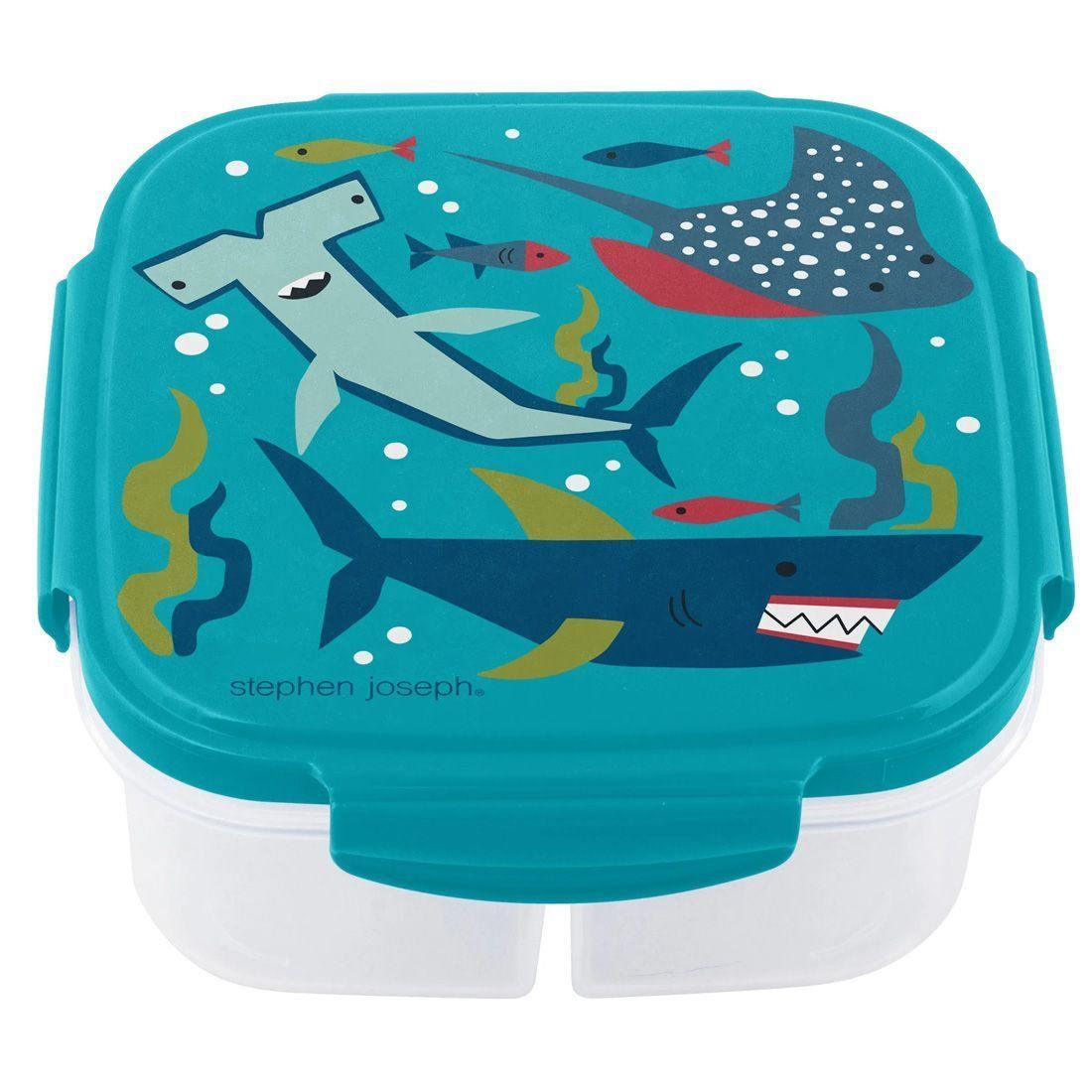 Stephen Joseph Snack Box With Ice Pack Shark - BumbleToys - 5-7 Years, Boys, Cecil, Lunch Box, Pre-Order, School Supplies, Snak Box