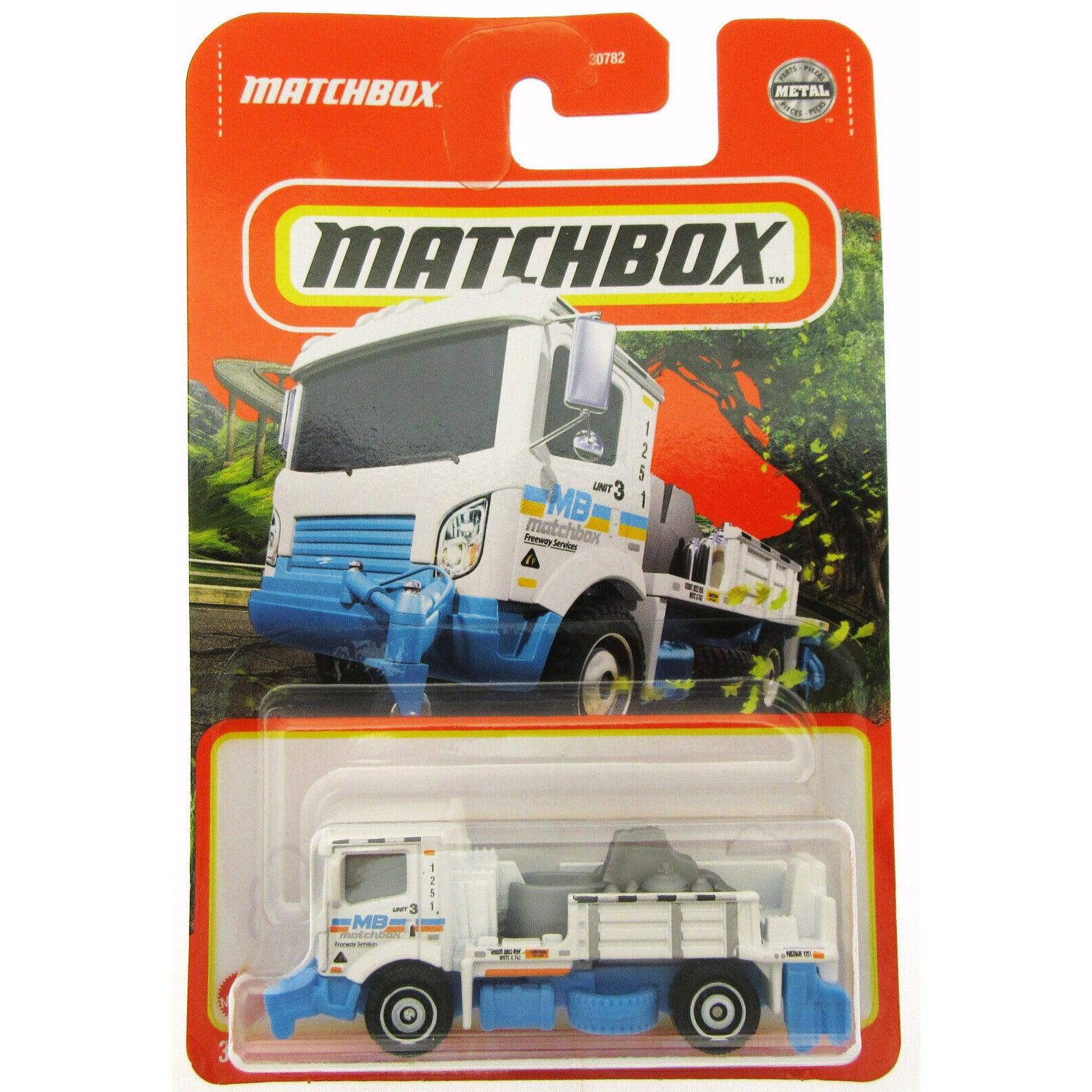 MatchBox Die Cast 1:64 Scale Vehicle - Road Stripe King (White) - BumbleToys - 2-4 Years, 5-7 Years, Boys, Collectible Vehicles, MatchBox