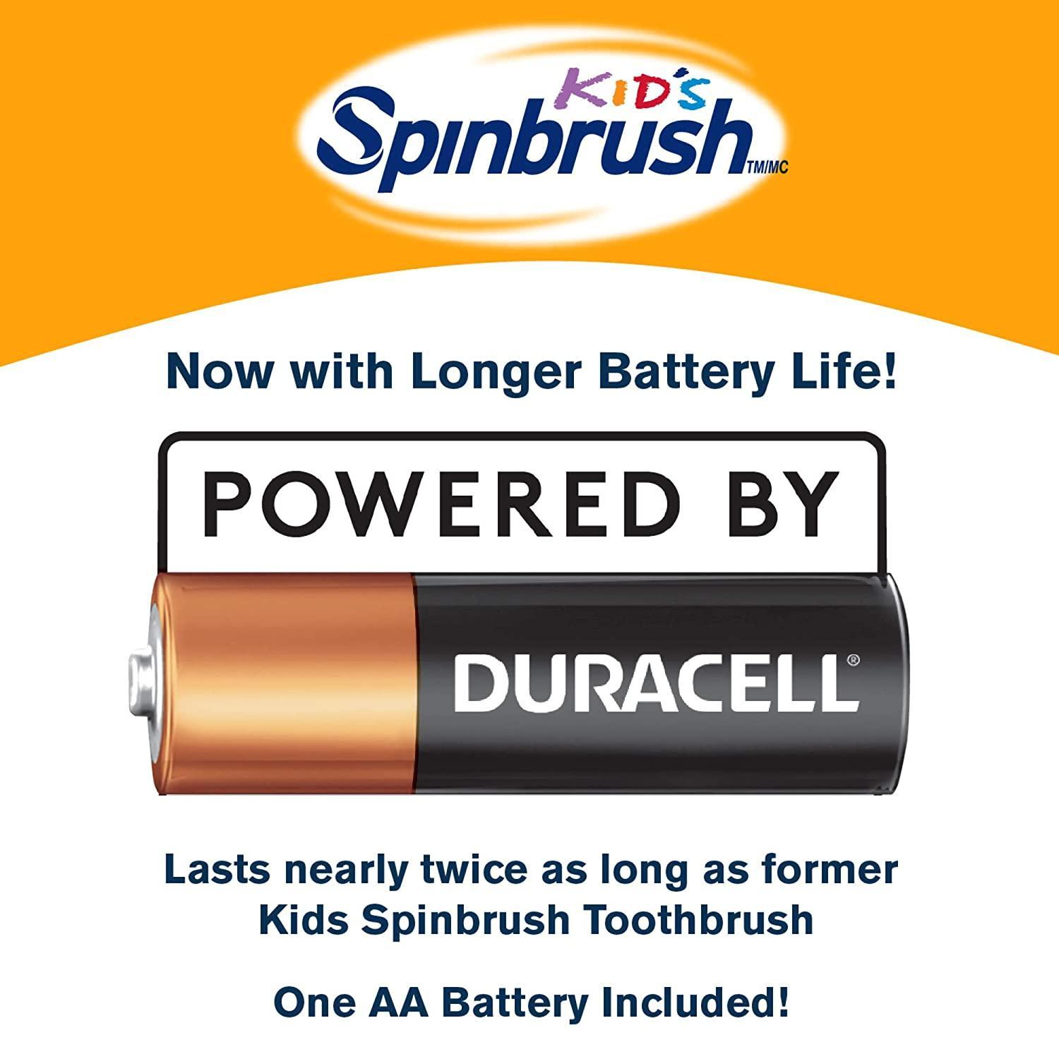 Super Mario Kid’s Spinbrush Electric Battery Toothbrush, Soft, 1 ct, Character May Vary - BumbleToys - 5-7 Years, 8-13 Years, Baby Saftey & Health, Boys, Super Mario, Toothbrush